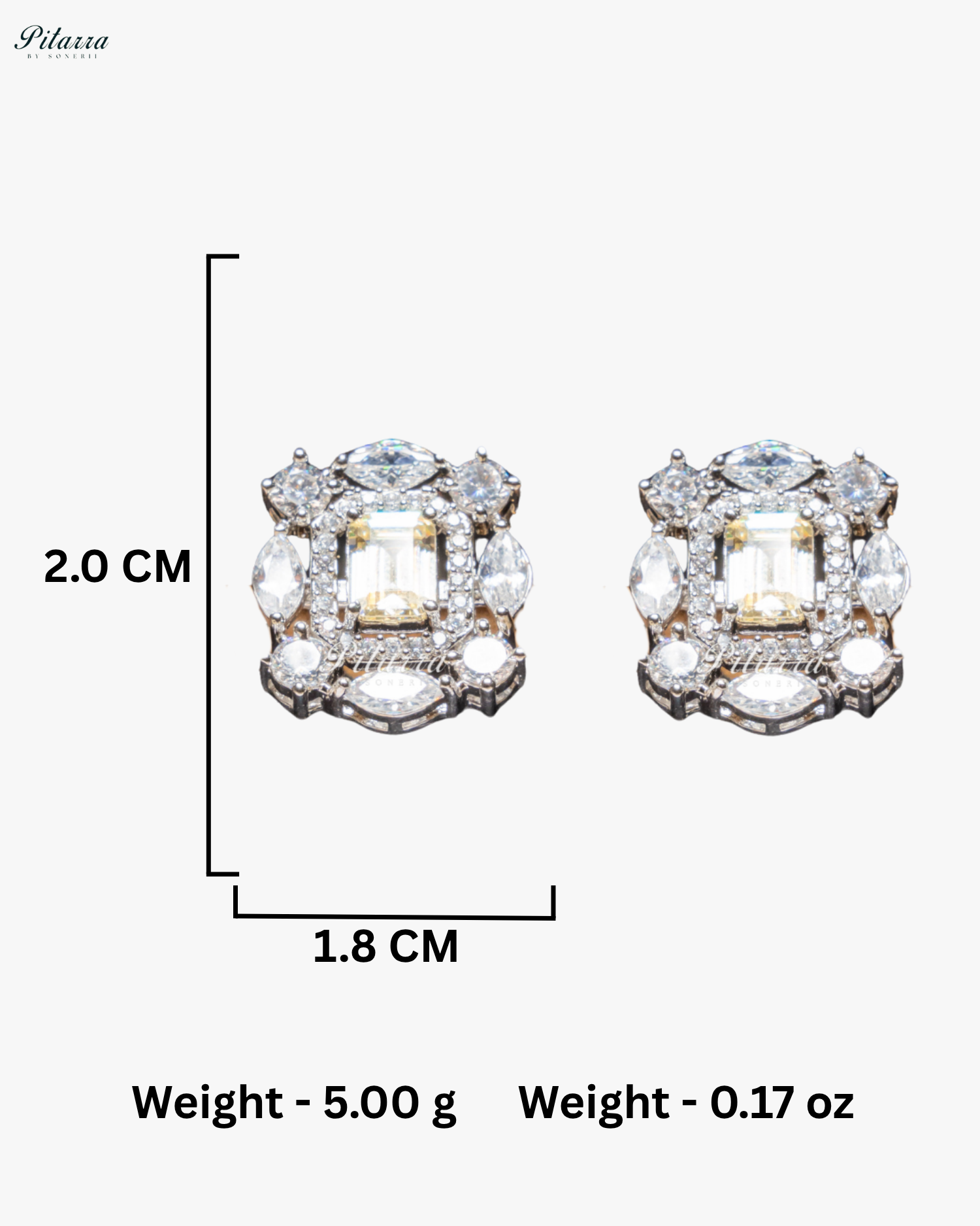 Yellow Stone Silver Plated CZ Necklace Set