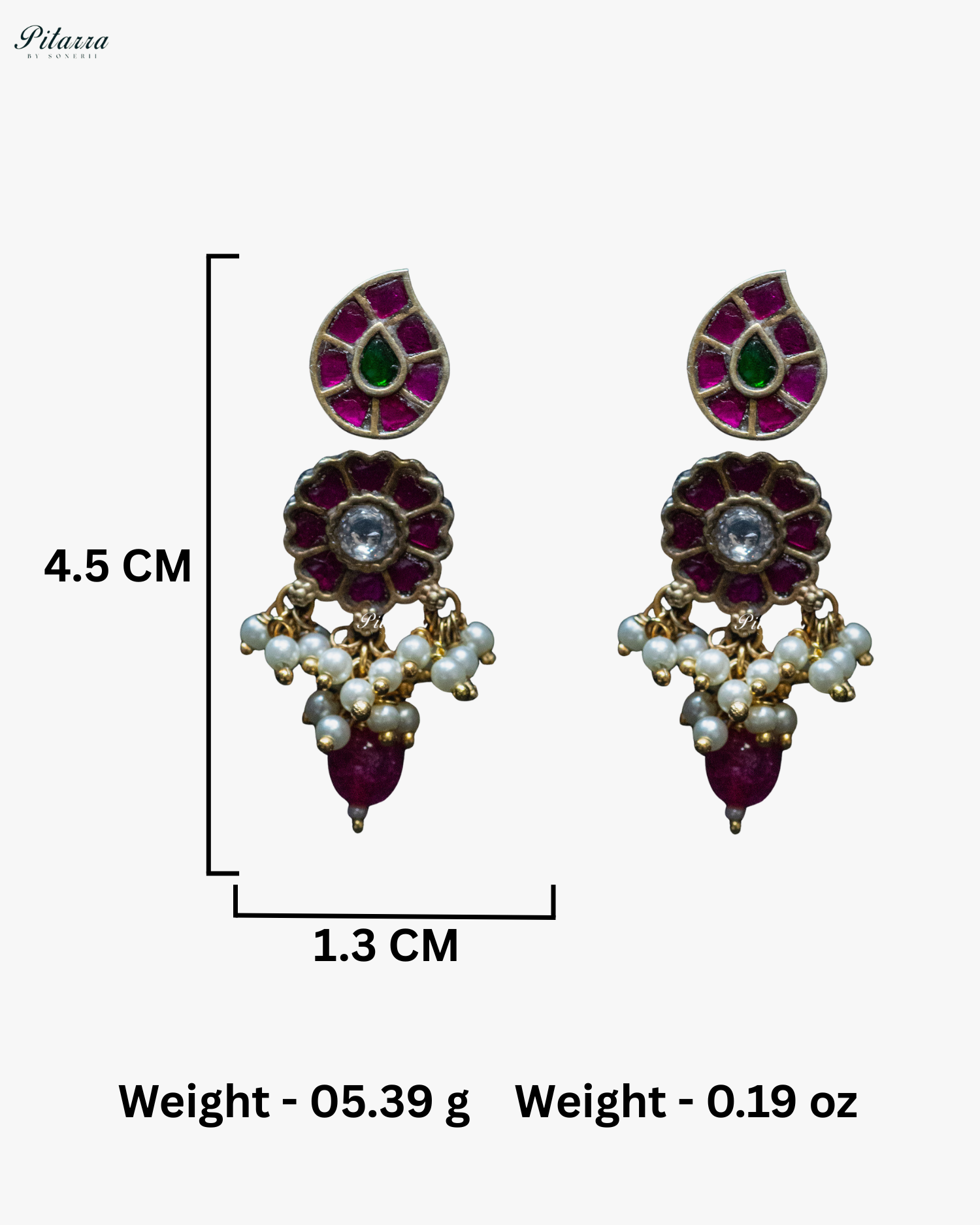 Round Chain Antique Design Stones Silver Look Alike Pendant Set