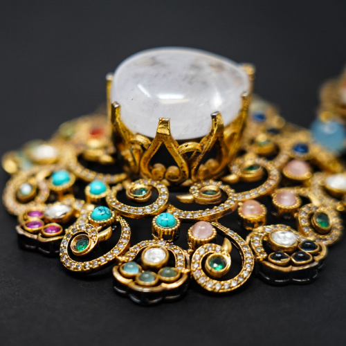 Antique Victorian Multi Stone Necklace
