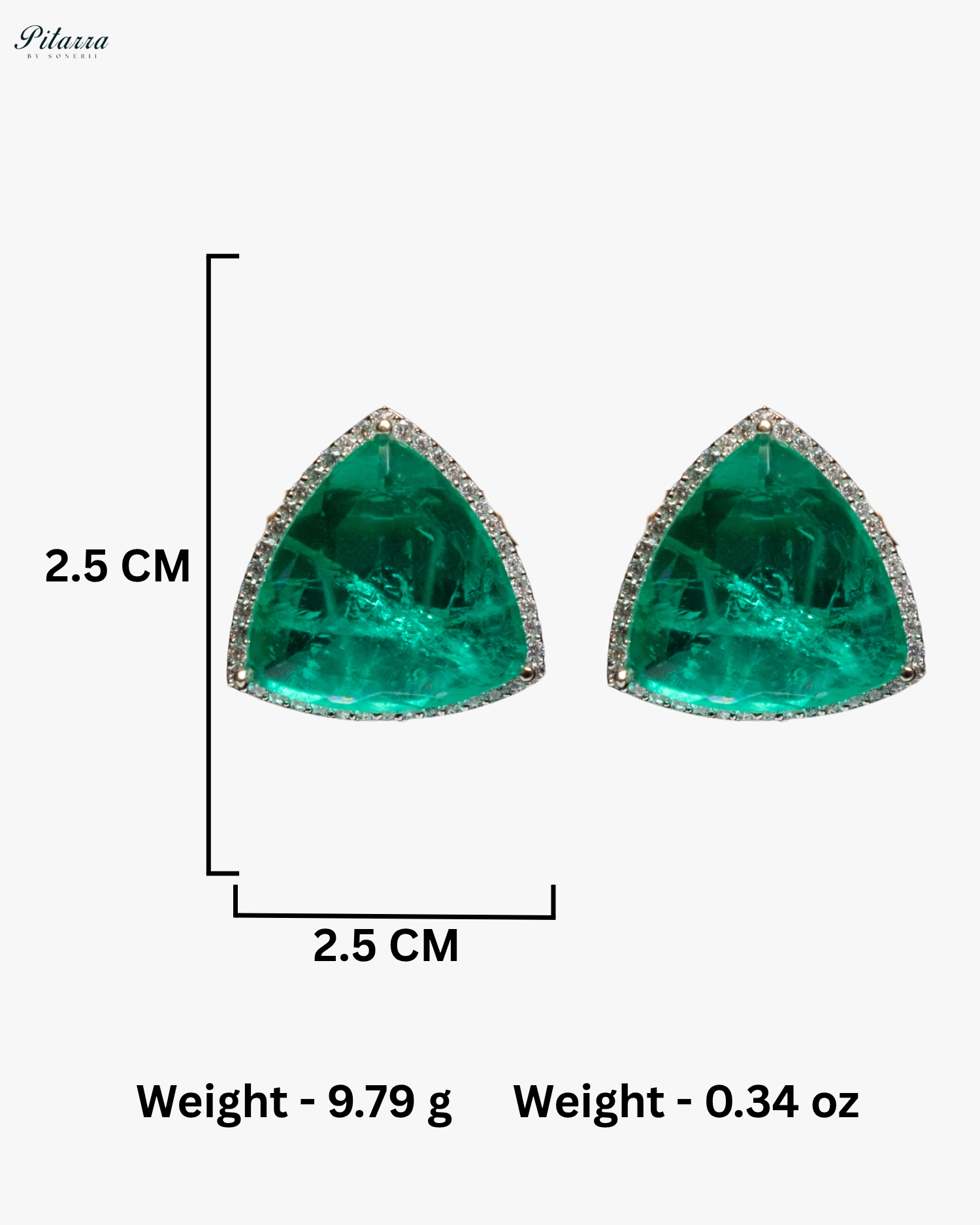 Mint Colored Stone CZ Earrings
