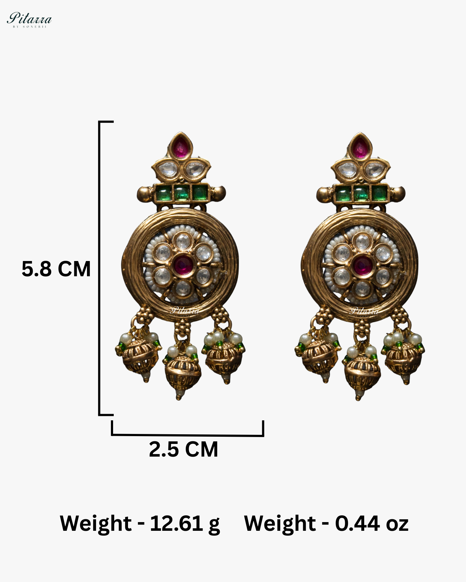 Floral Pink Stone Green Pearl Kundan Choker Set