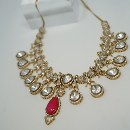 Antique Zircon Necklace Set for Women