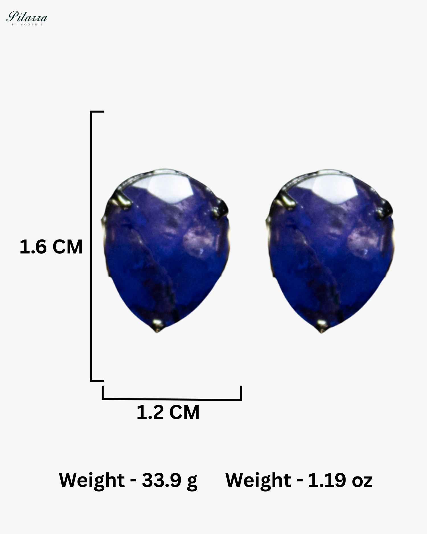 Blue Stone CZ Crystal Choker Set