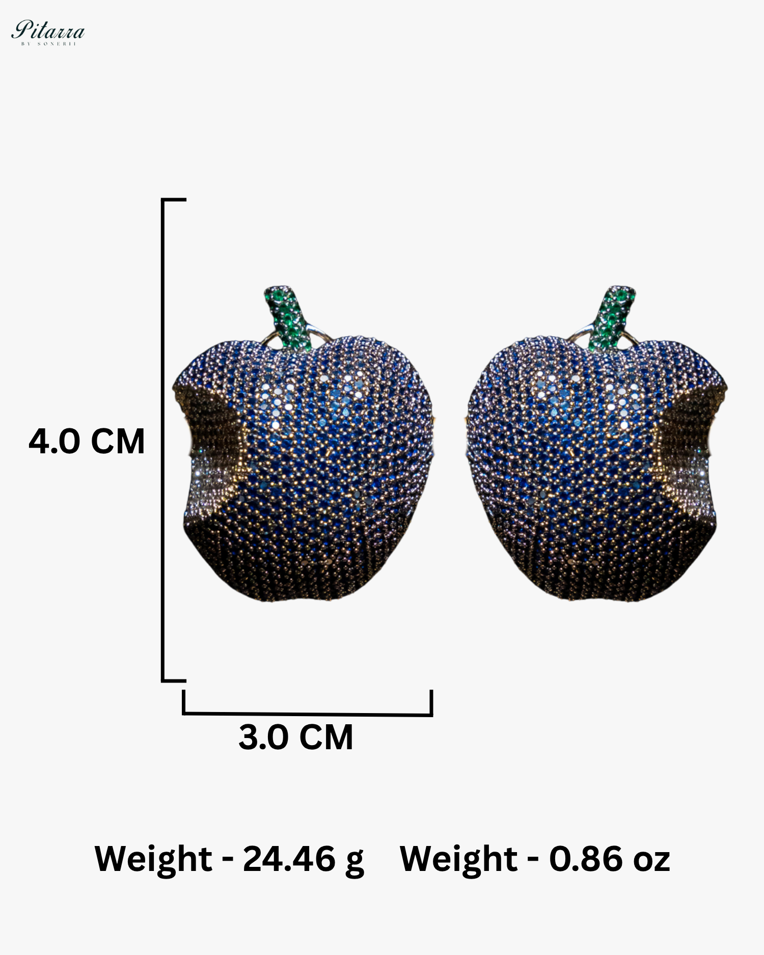 Blue Victorian Polish Earrings