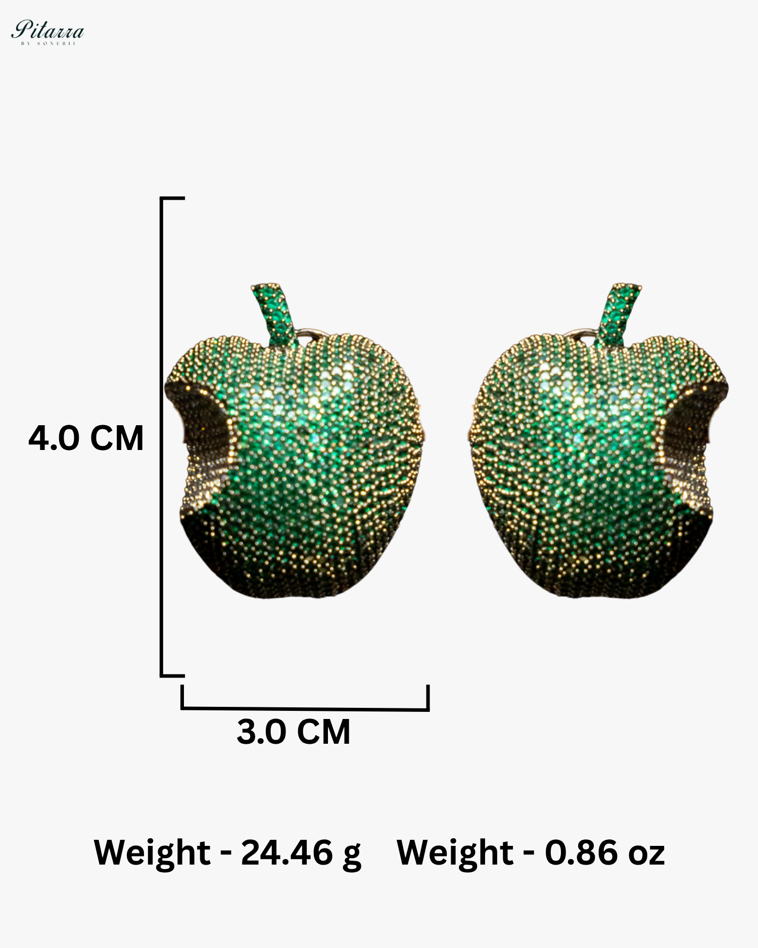 Green Victorian Polish Earrings