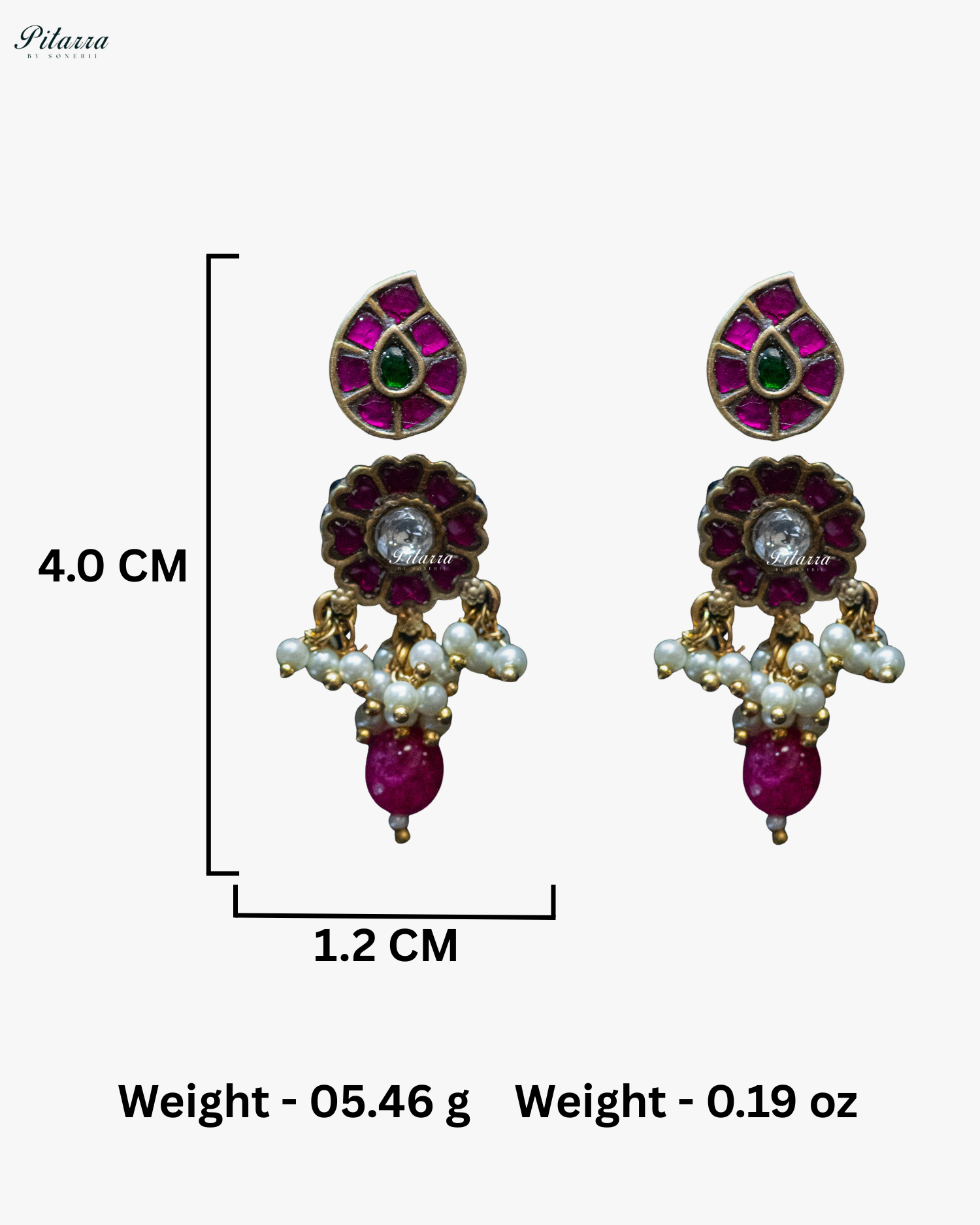 Beads Chain Dual Tone Elephant Motif Silver Look Alike Pendant Set