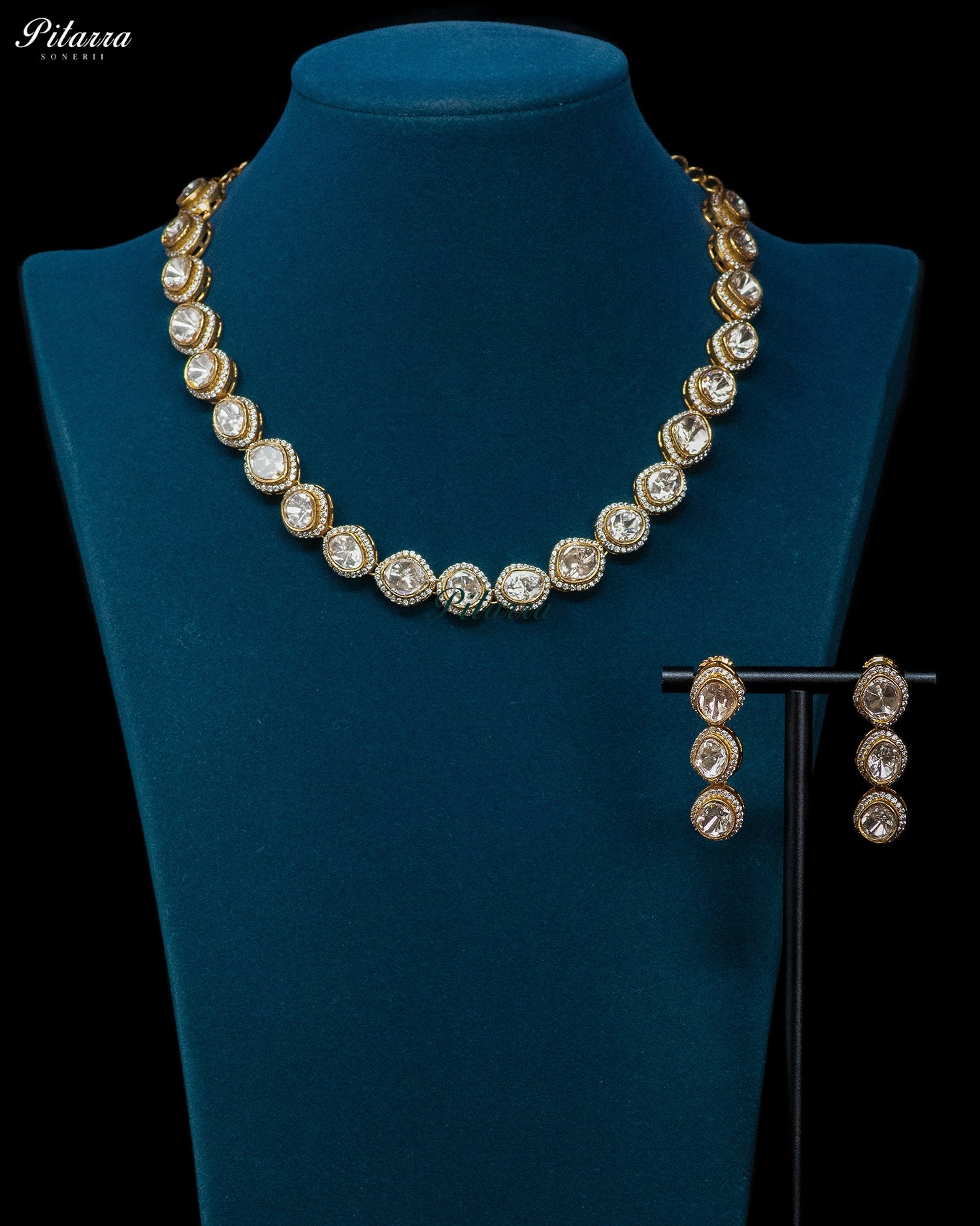 Classic Kundan Pearl Necklace Set