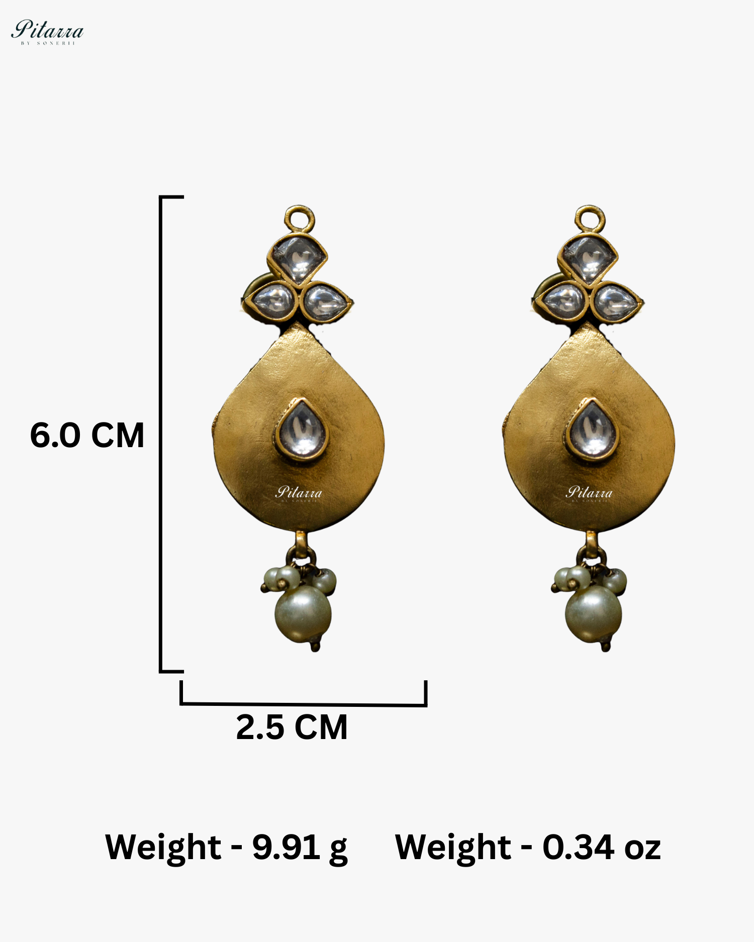 Peacock Motifs Centered Drop Kundan Necklace Set
