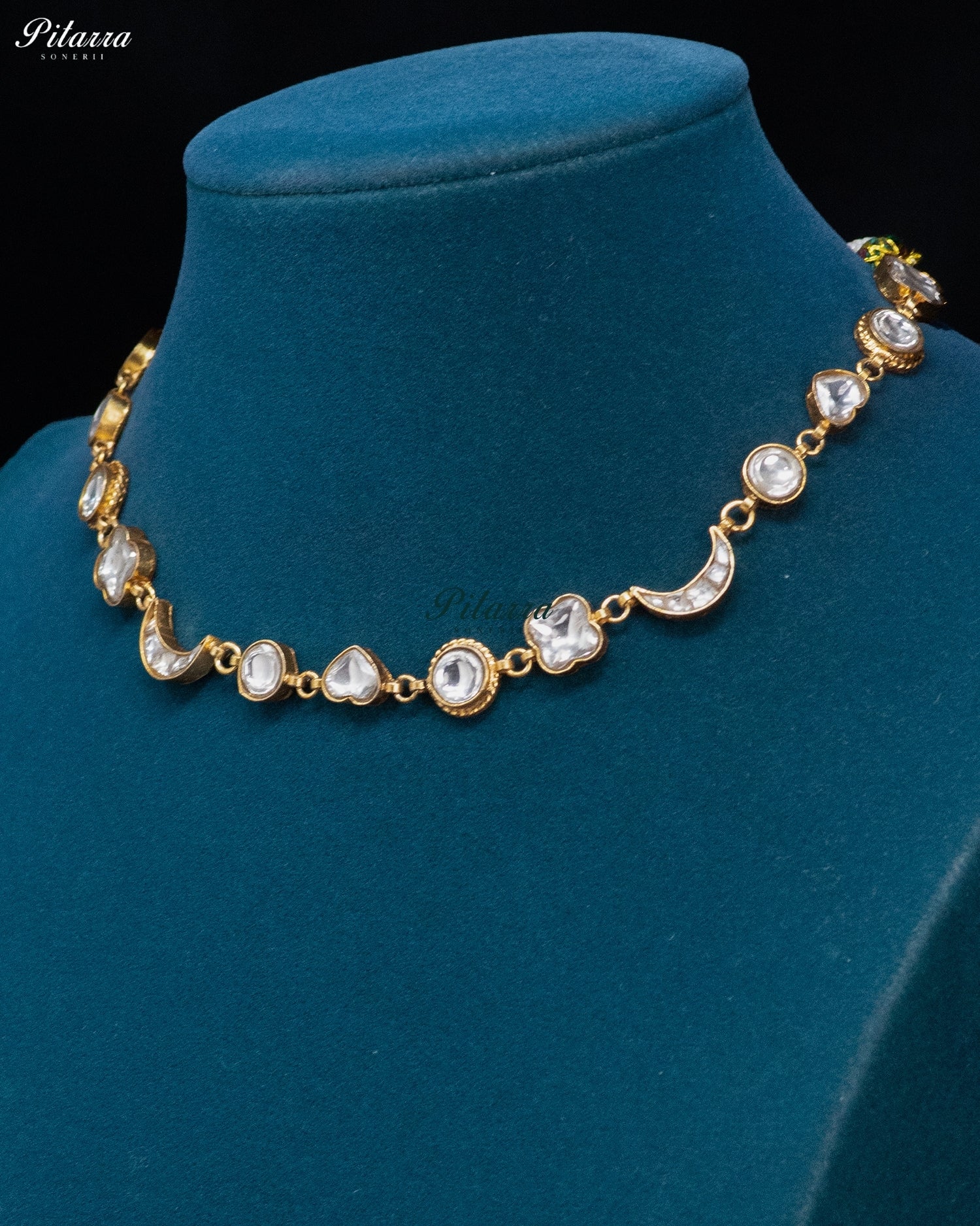 Elegant Moonstone Kundan Necklace Set