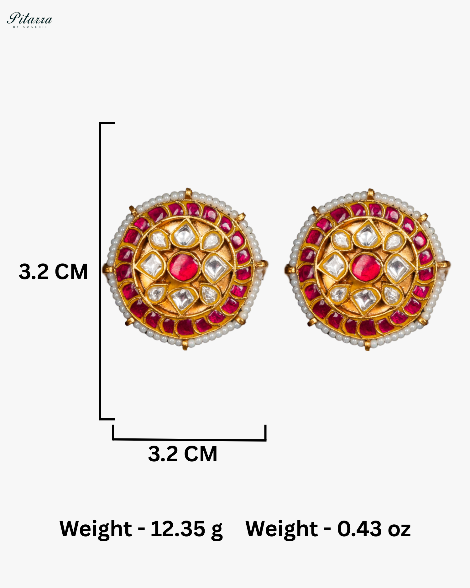 Gold Plated Pitarra Polki Kundan Choker Set