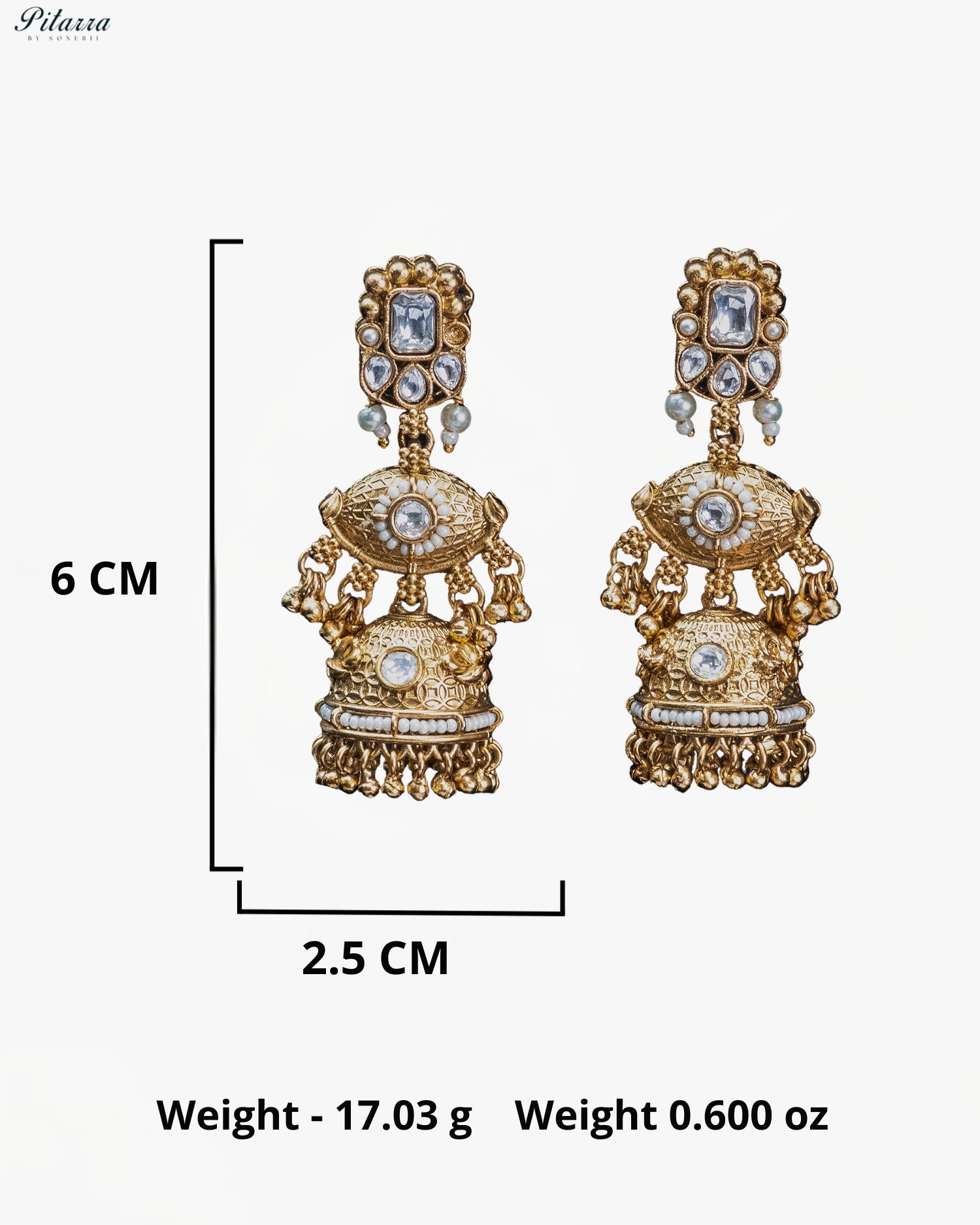Pearl Kundan Jhumka Necklace Set