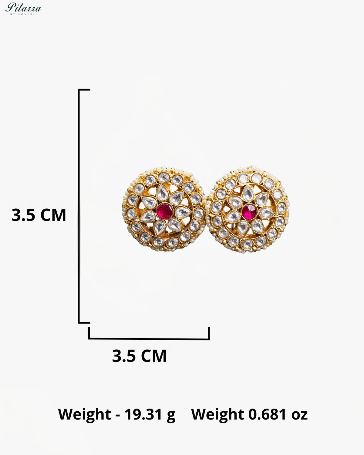 Blue Enamel Floral Kundan Necklace Set