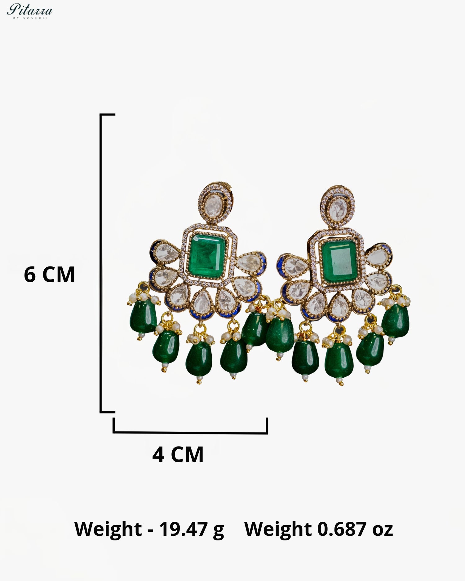 Emerald Royal Drop Necklace Set