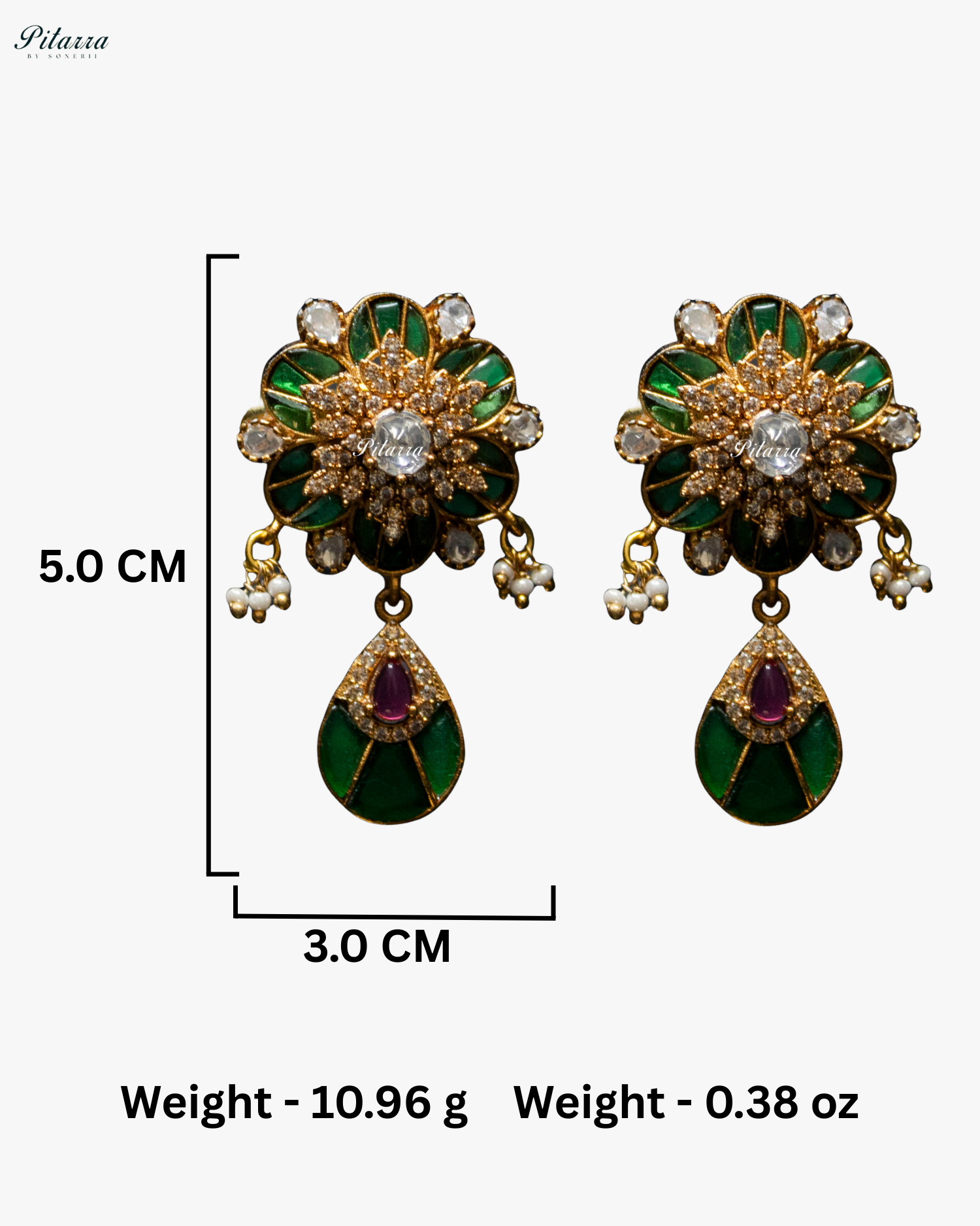 Emerald Luxury Meenakari Polki choker Necklace Set