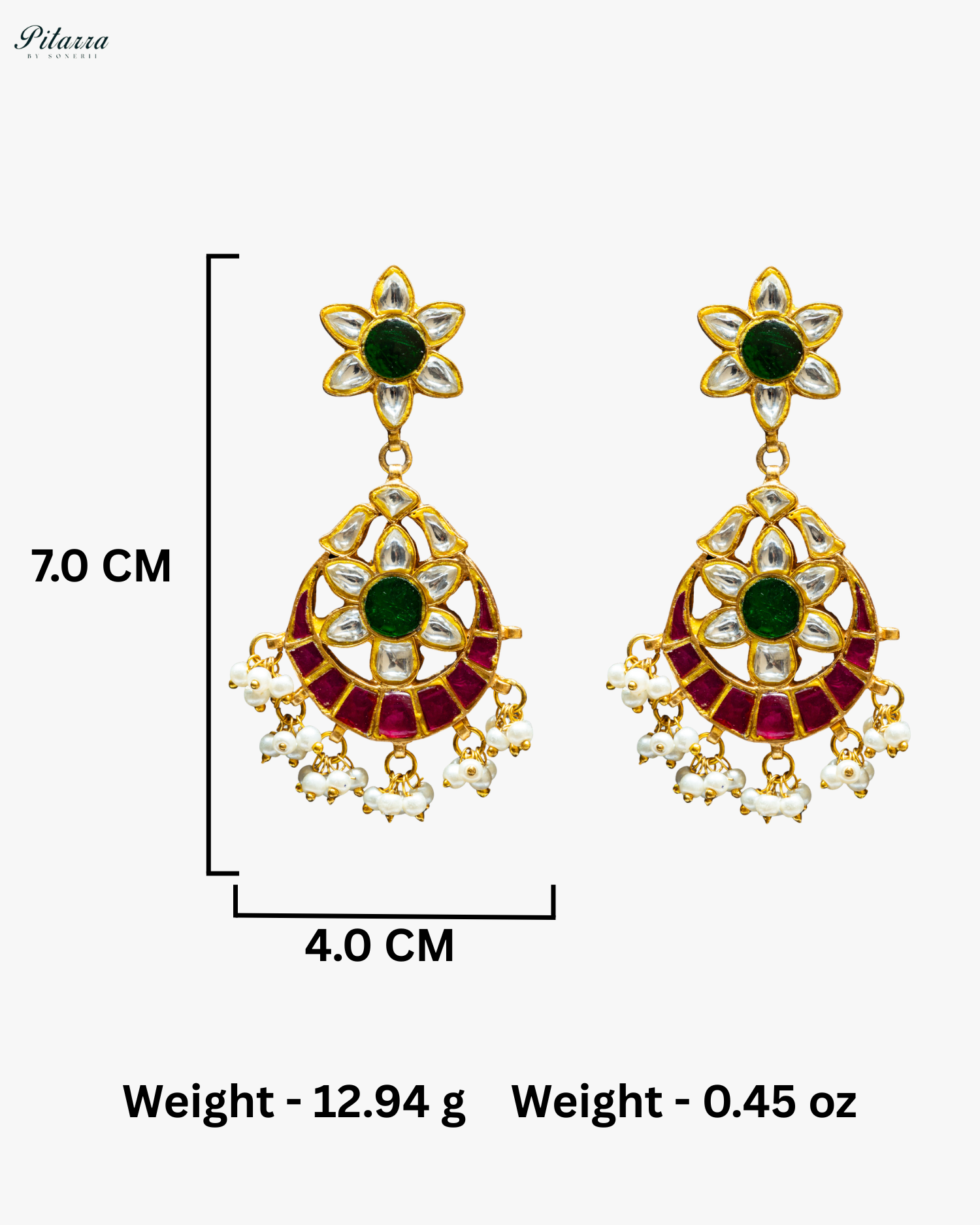 Pitarra Statement Polki Necklace Set