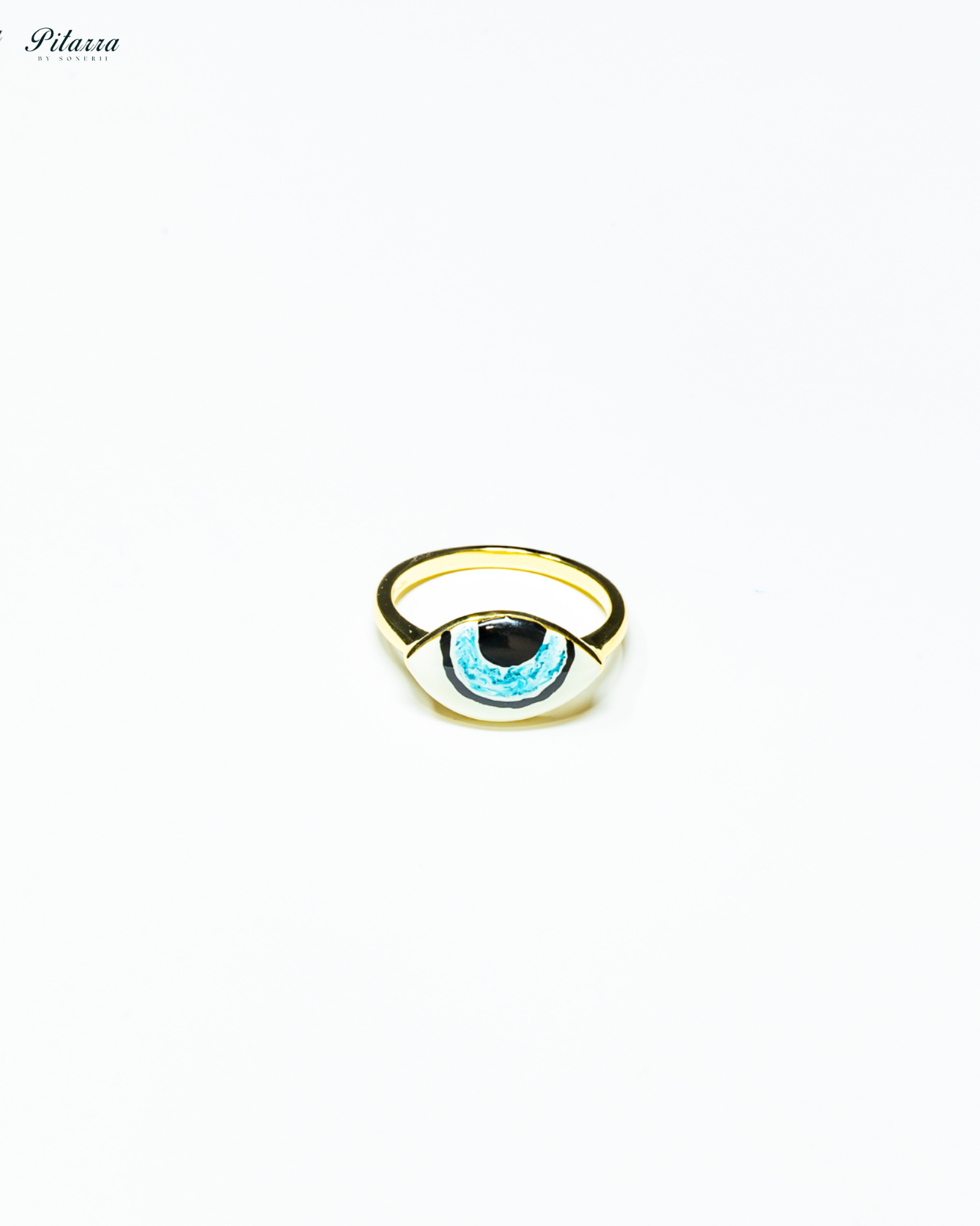 Classic 92.5 Silver Light Blue Evil Eye Ring