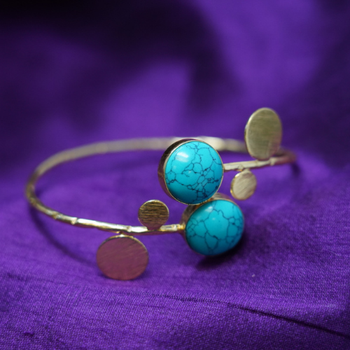Blue Turquoise Stone Bracelet