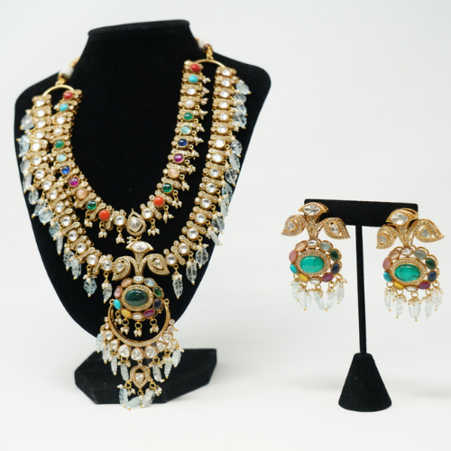 Radiant Elegance Double Layer Necklace Set