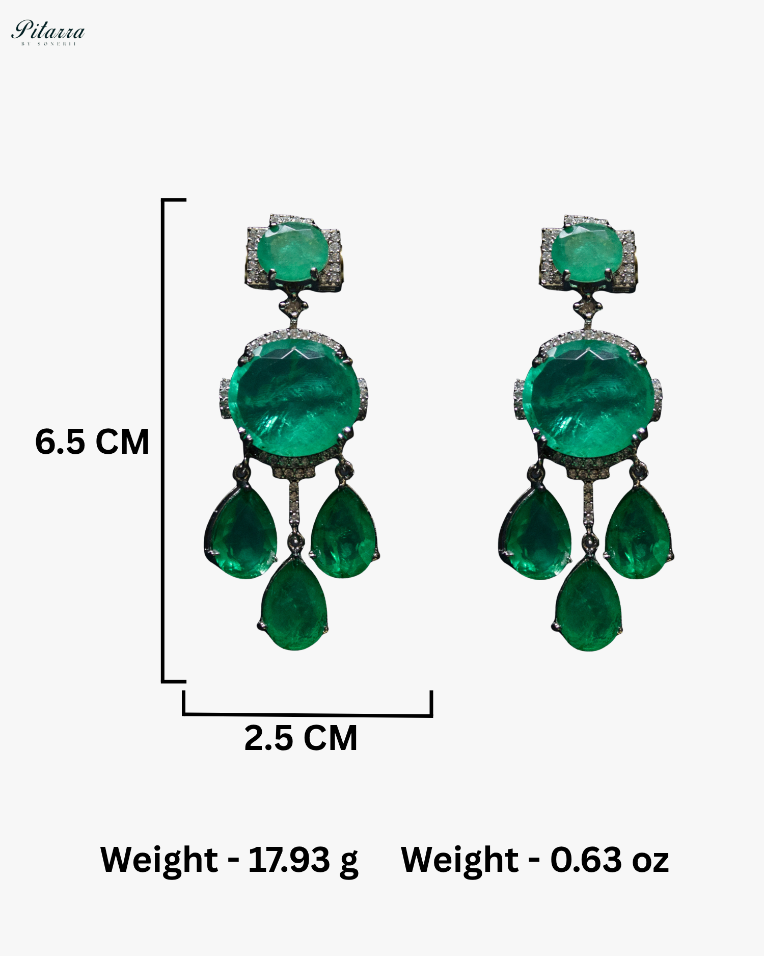 Mint Green Imperial Cubic Zirconia Necklace Set