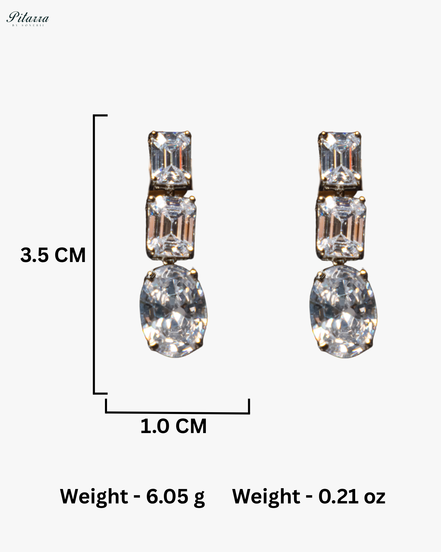 White Two Layer Square Drop Statement Necklace Set