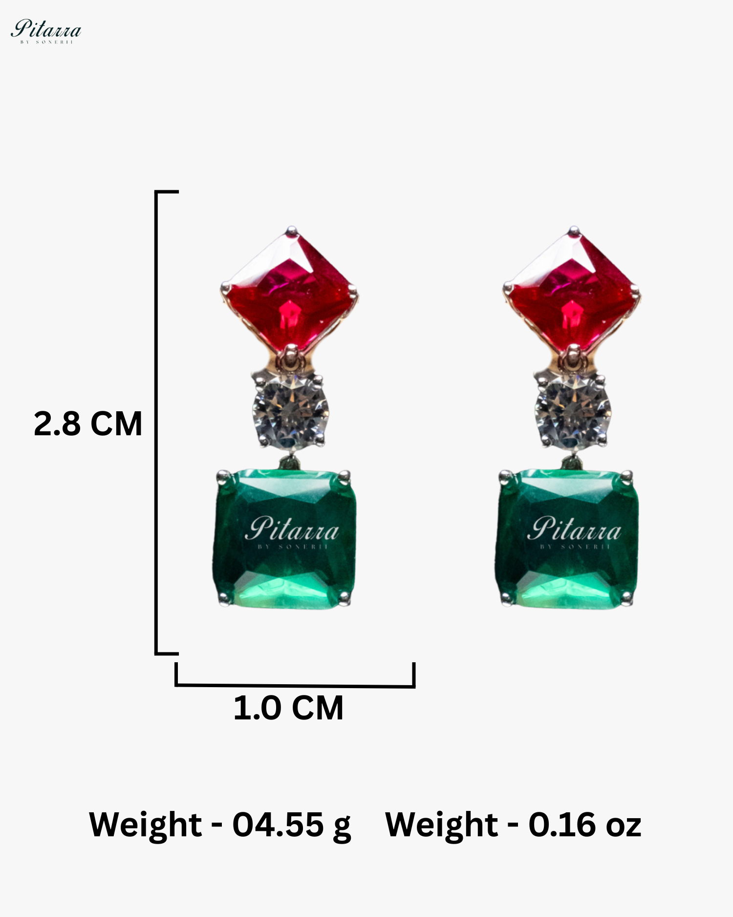 Pink and Emerald Magnifica 92.5 Silver Necklace Set