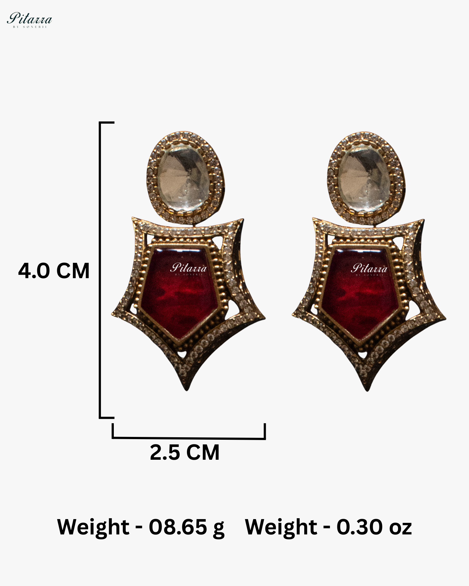 Red Stone Halsi Polki Kundan Necklace Set