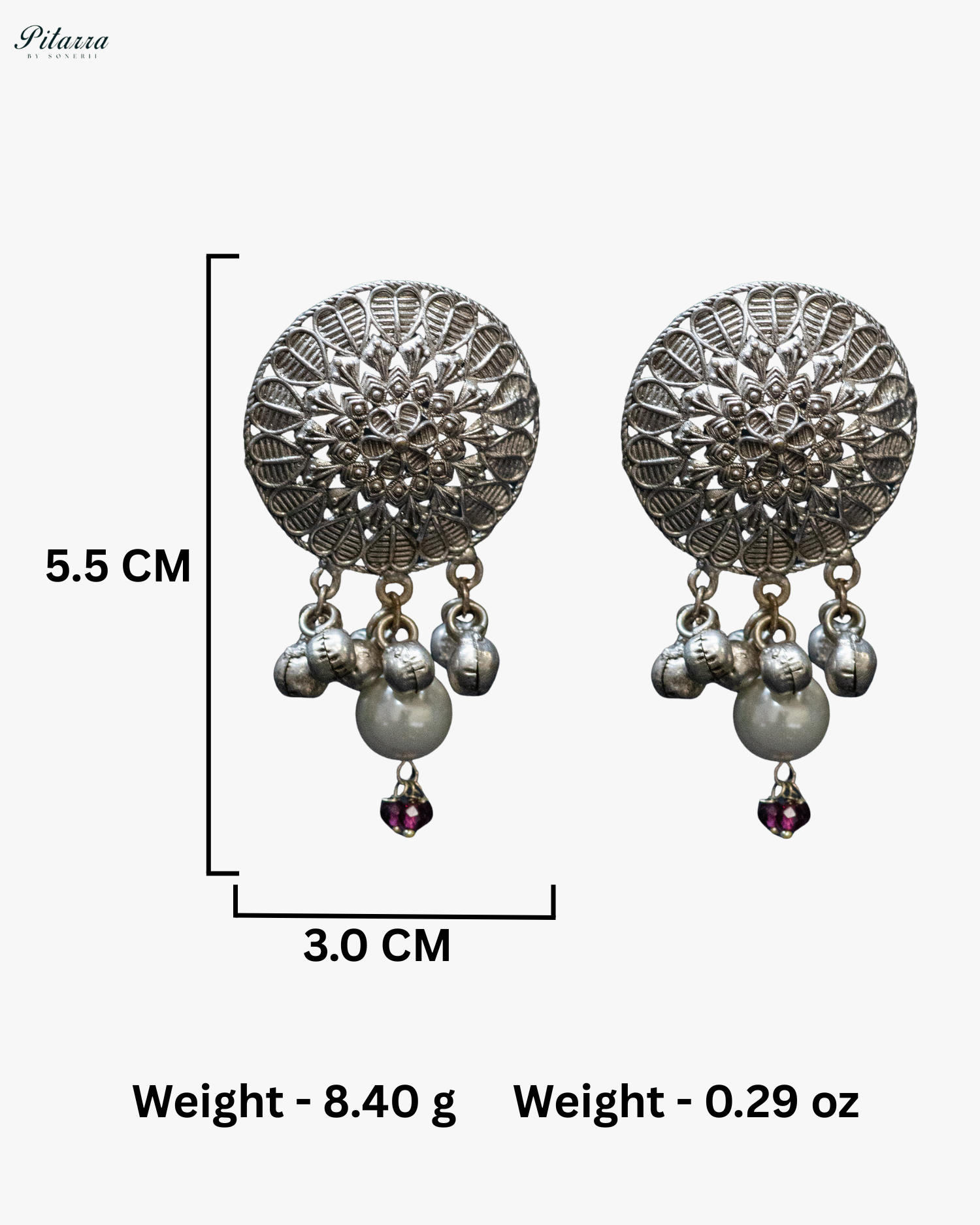 Pink Flora and Elephant Motif Silver Look Alike Necklace