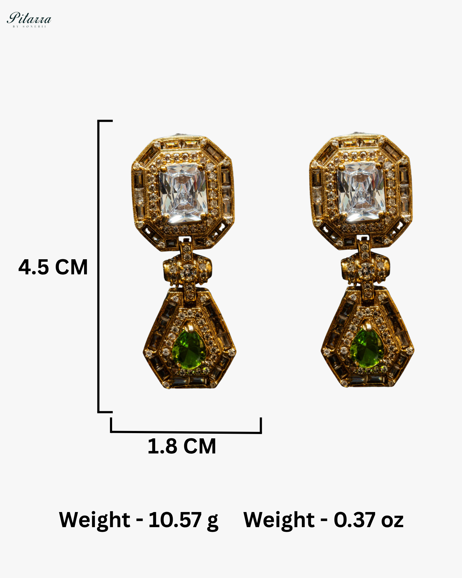 Peridot Green Stone Victorian Kundan Necklace Set