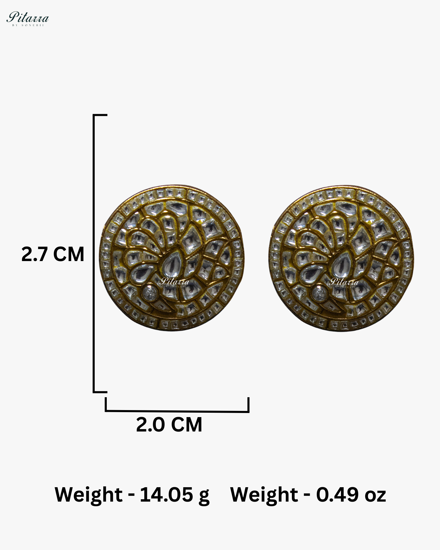 Gold Plated Butterfly Design Kundan Necklace set