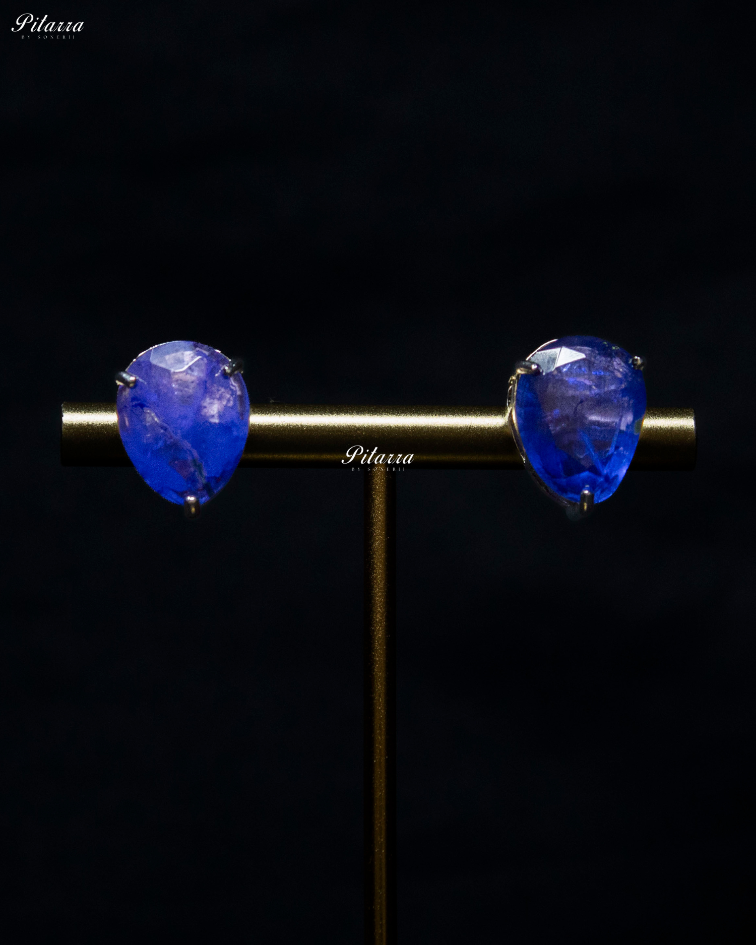 Blue Stone CZ Crystal Choker Set