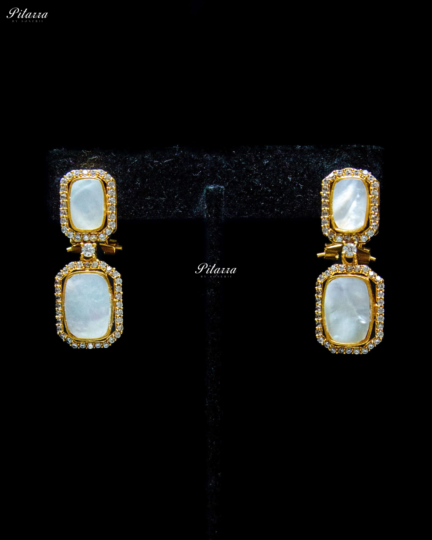Single Line  Moissanite Polki Necklace Set