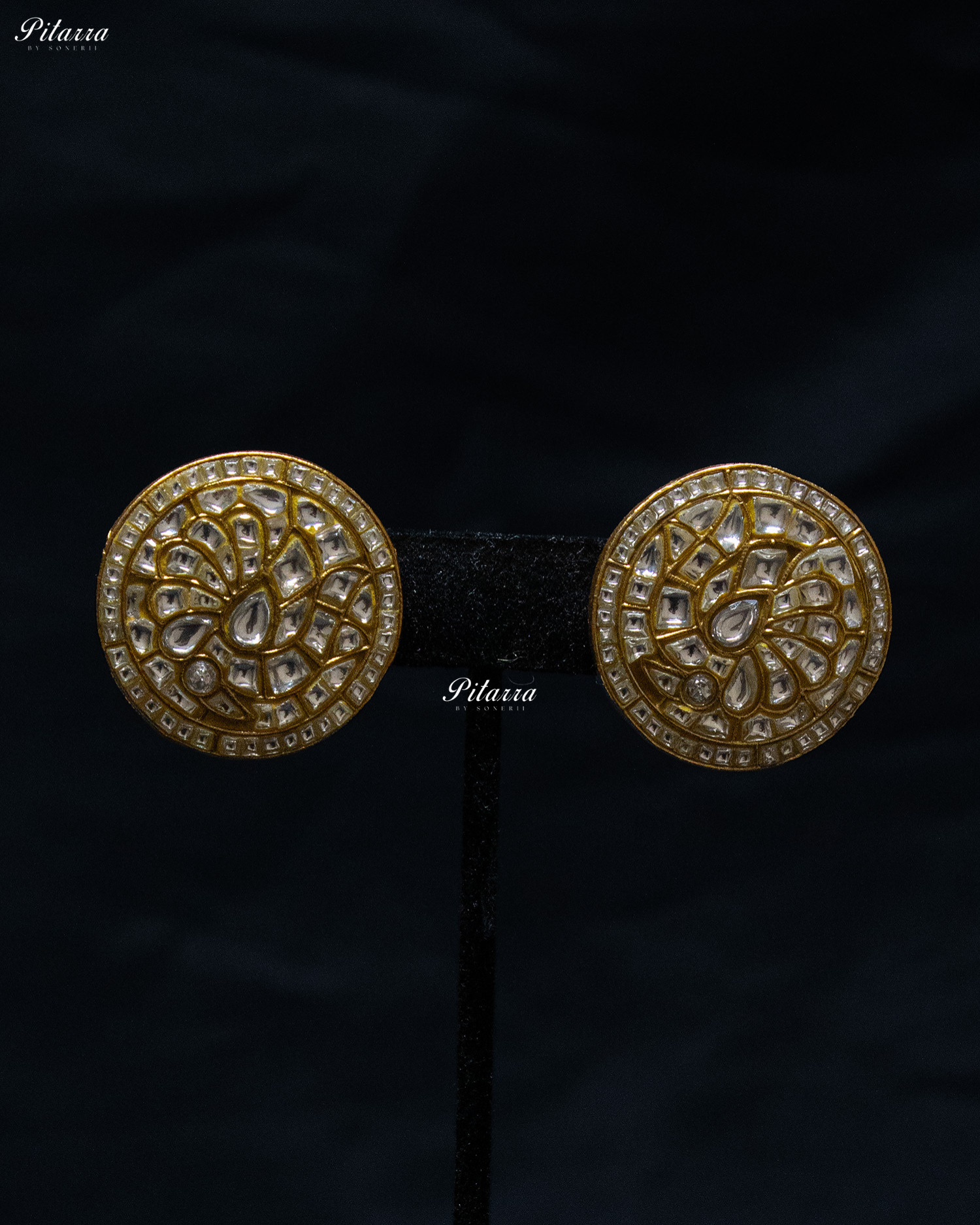 Gold Plated Butterfly Design Kundan Necklace set