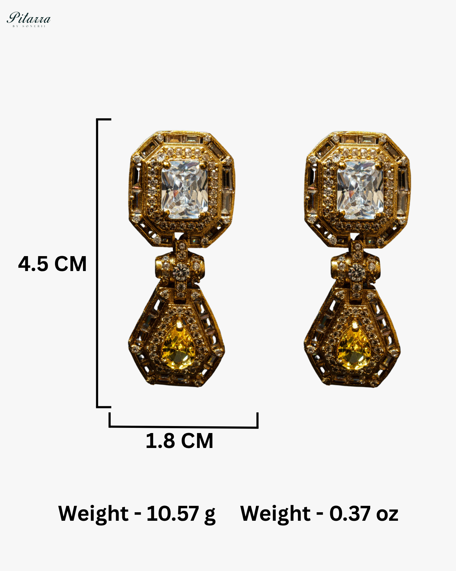 Yellow Stone Victorian Kundan Necklace Set