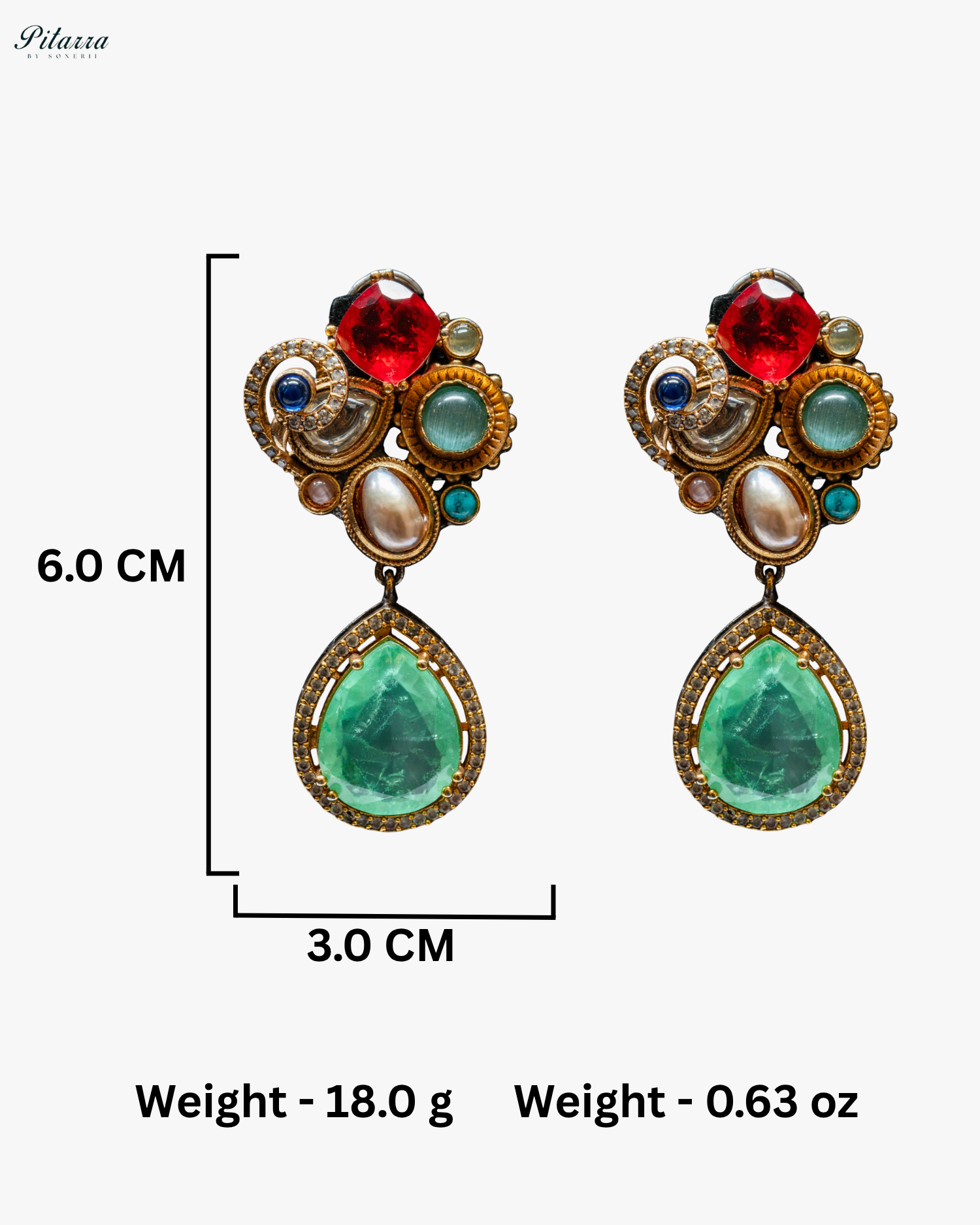 Multicolor Uncut Fusion Necklace Set