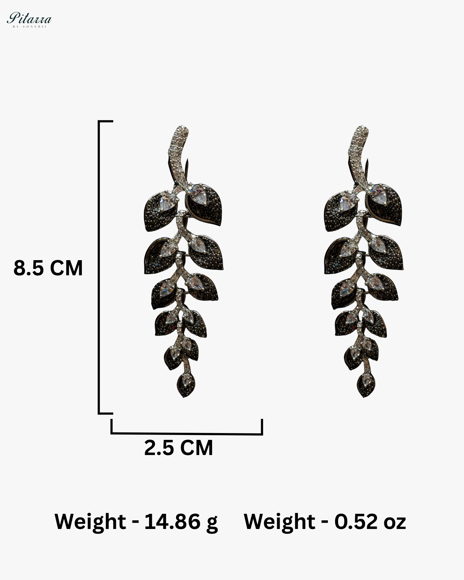 Black Stone Cubic Zirconia Necklace Set