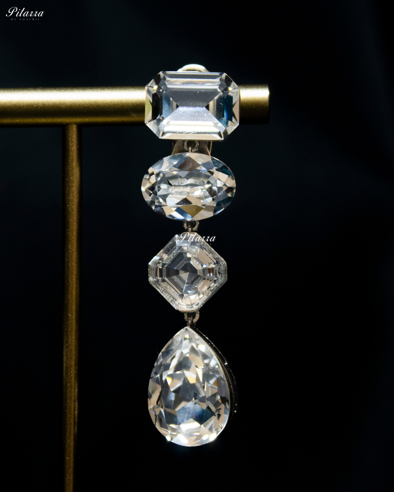 Multi White Stone Crystal Necklace Set