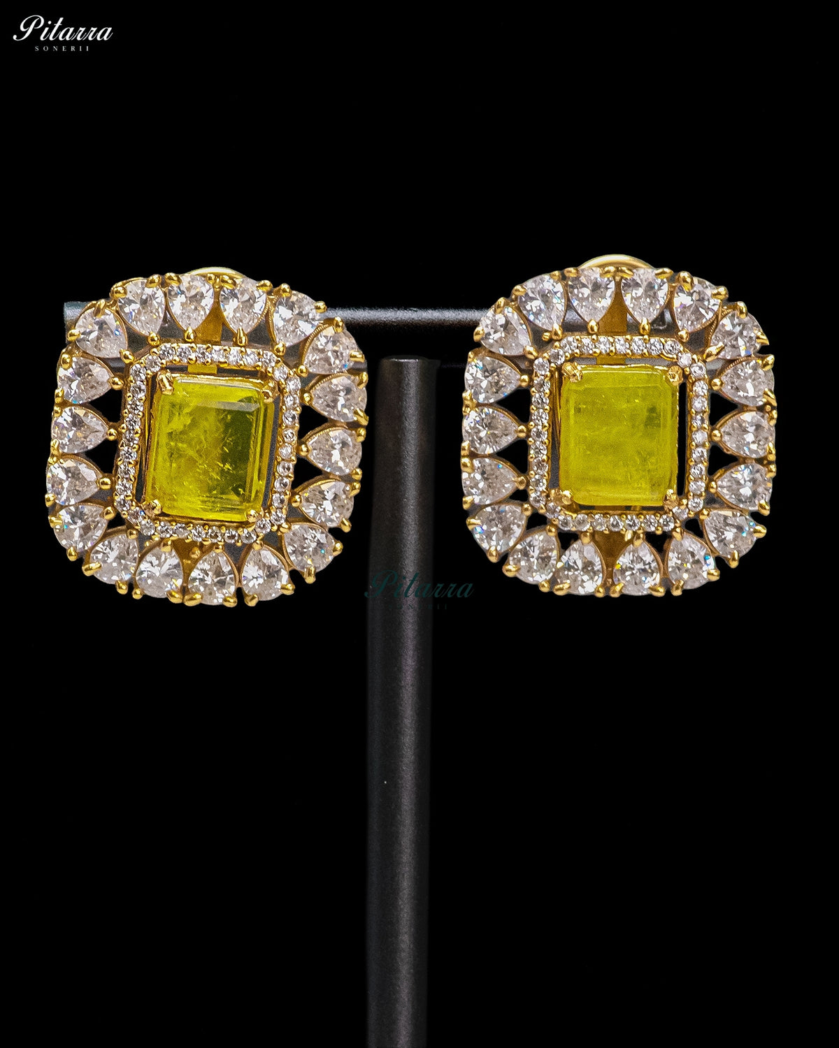 Lime Green Stone Kundan Choker Set