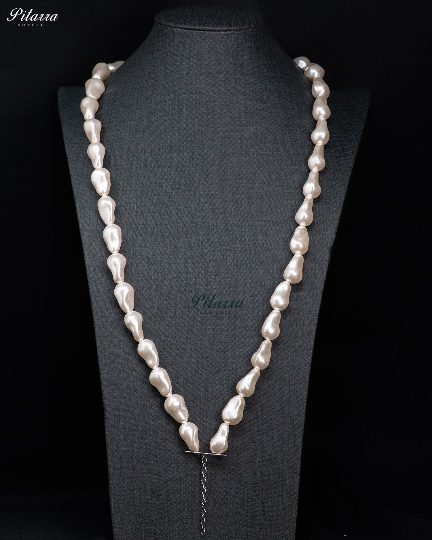 Baroque Pearl Necklace And Drop Earrings Set