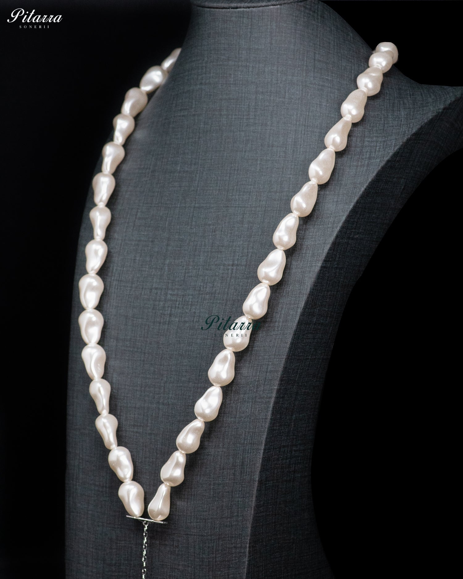 Baroque Pearl Necklace And Drop Earrings Set