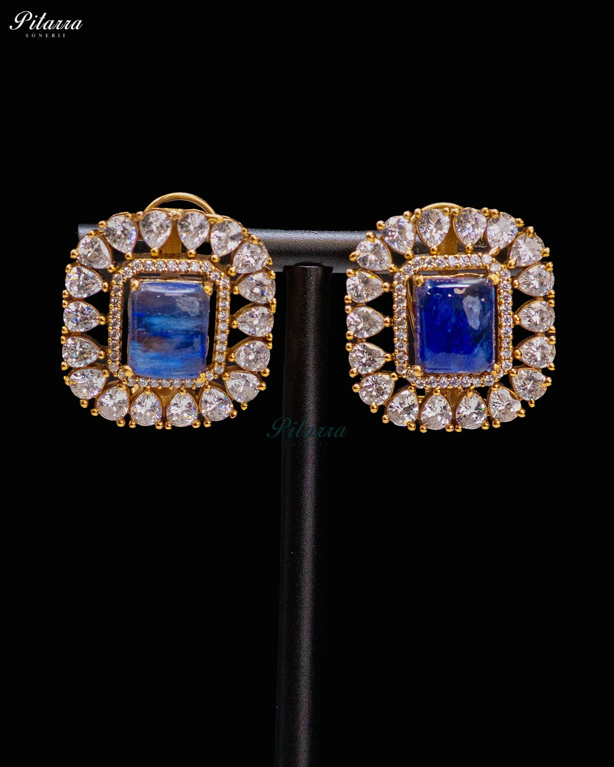 Royal Blue Stone Kundan Choker Set