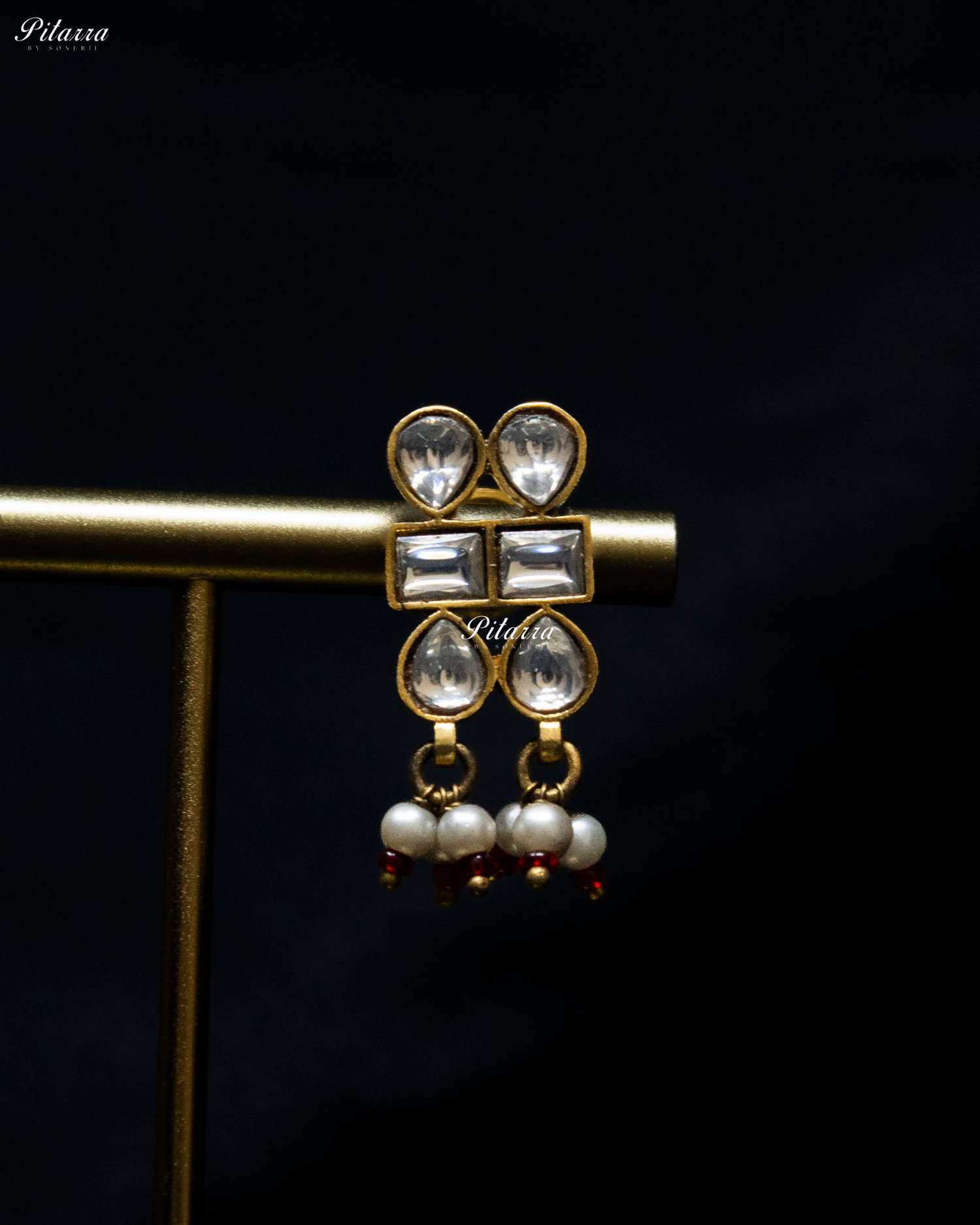 Pink Leaf Polki Kundan Choker Set