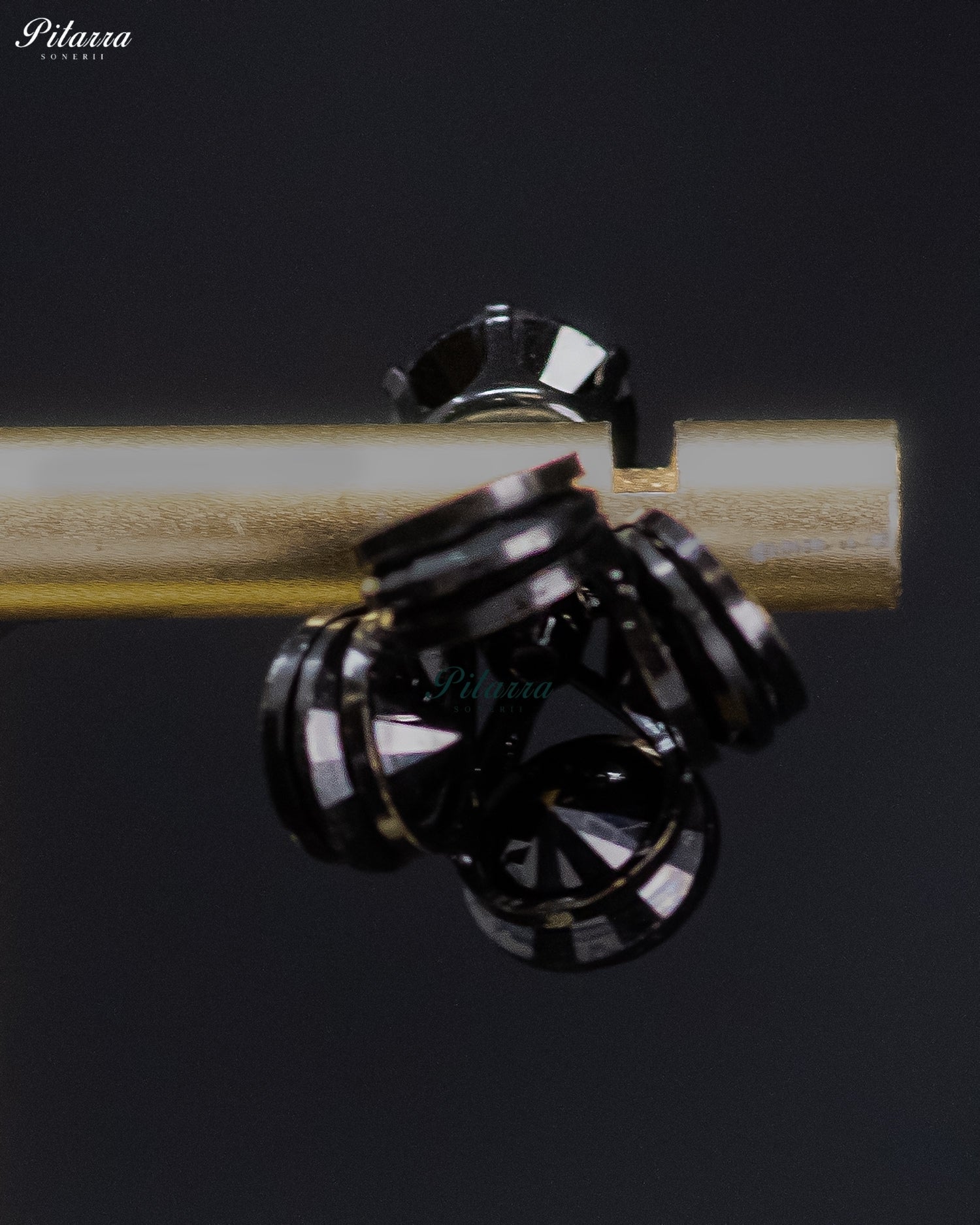 Black Crystal Cluster Hoop Earrings