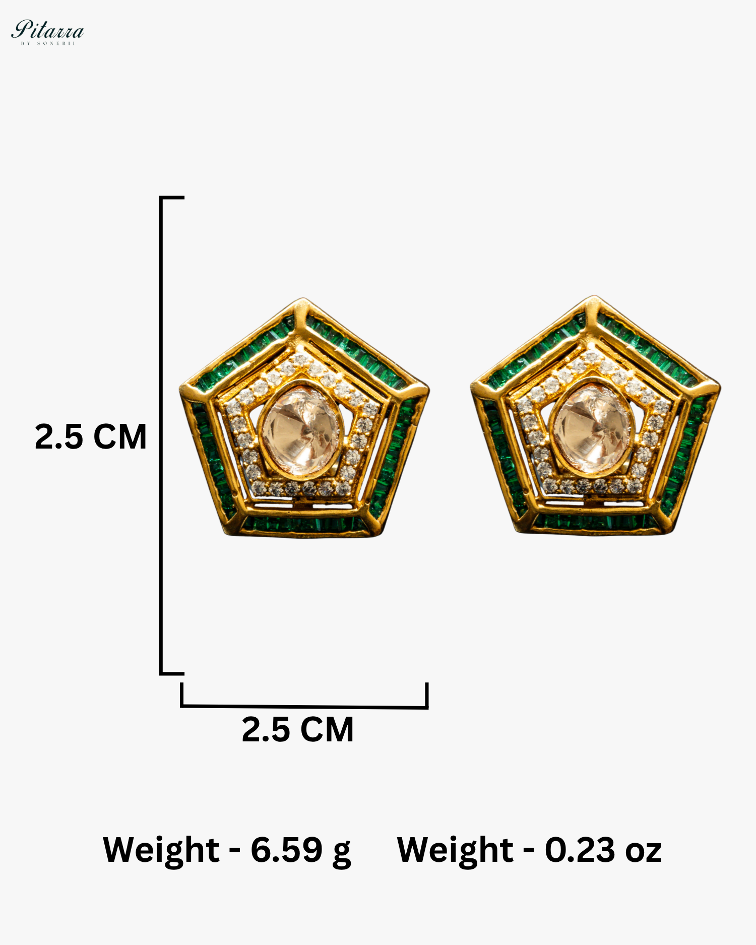 Green Layer Gold Polki Kundan Necklace Set