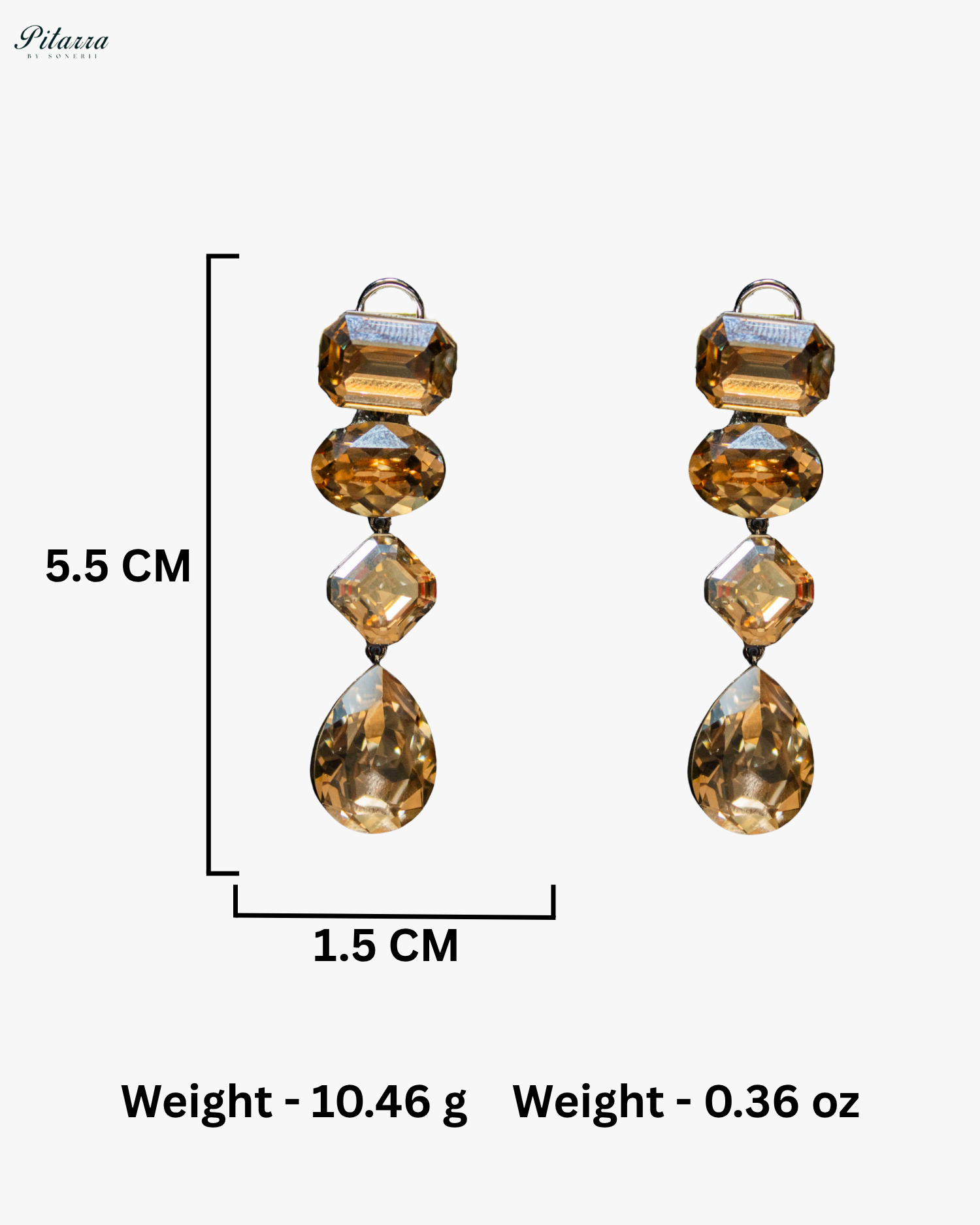 Multi Yellow Stone Crystal Necklace Set