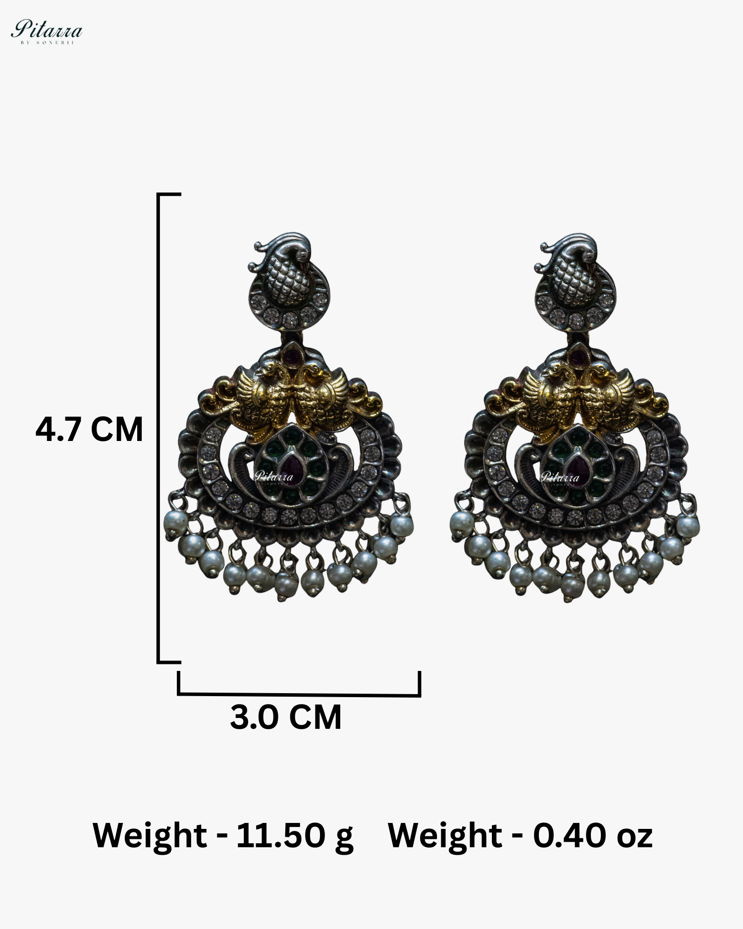 Peacock Carved Pink Stone White Layer Stone Silver Look Alike Pendant Set