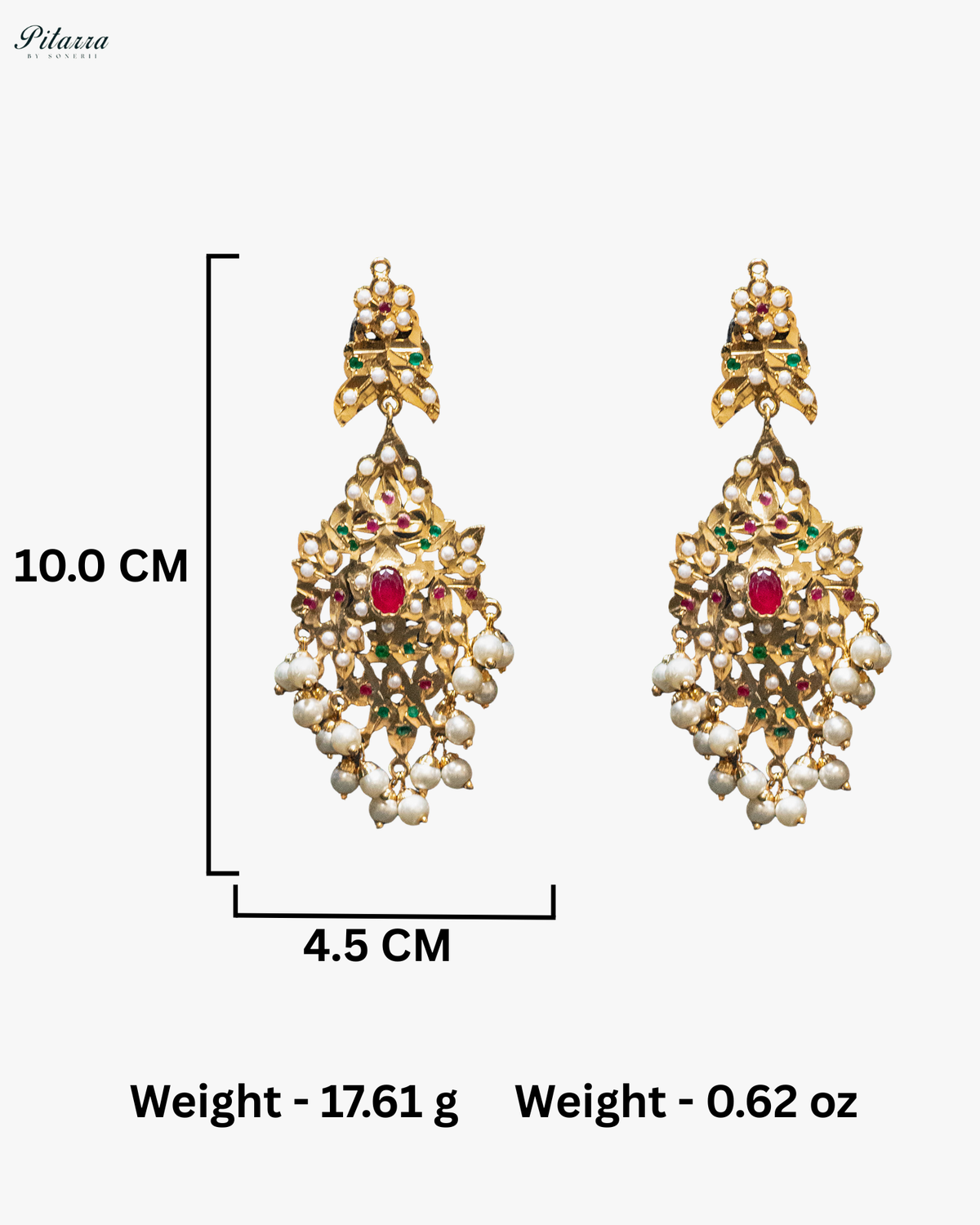 Multilayer Beads Green and Ruby Red Unique Punjabi Jadau Necklace Set