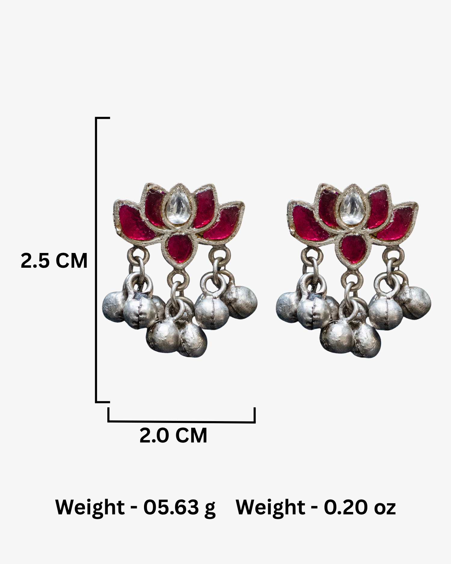 Pink Stone Peacock Ganesha Silver Look Alike Pendant Set