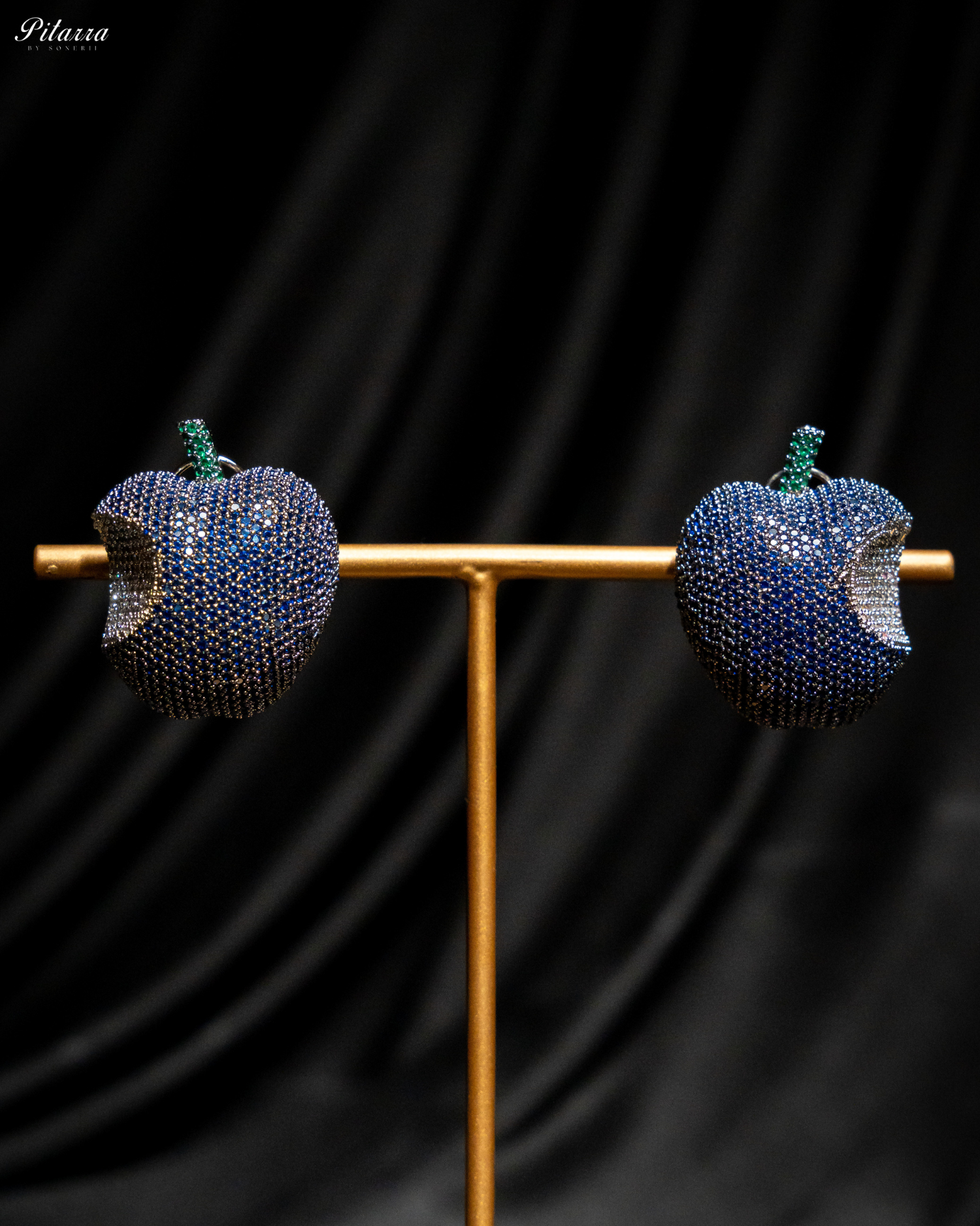 Blue Victorian Polish Earrings_Front Image