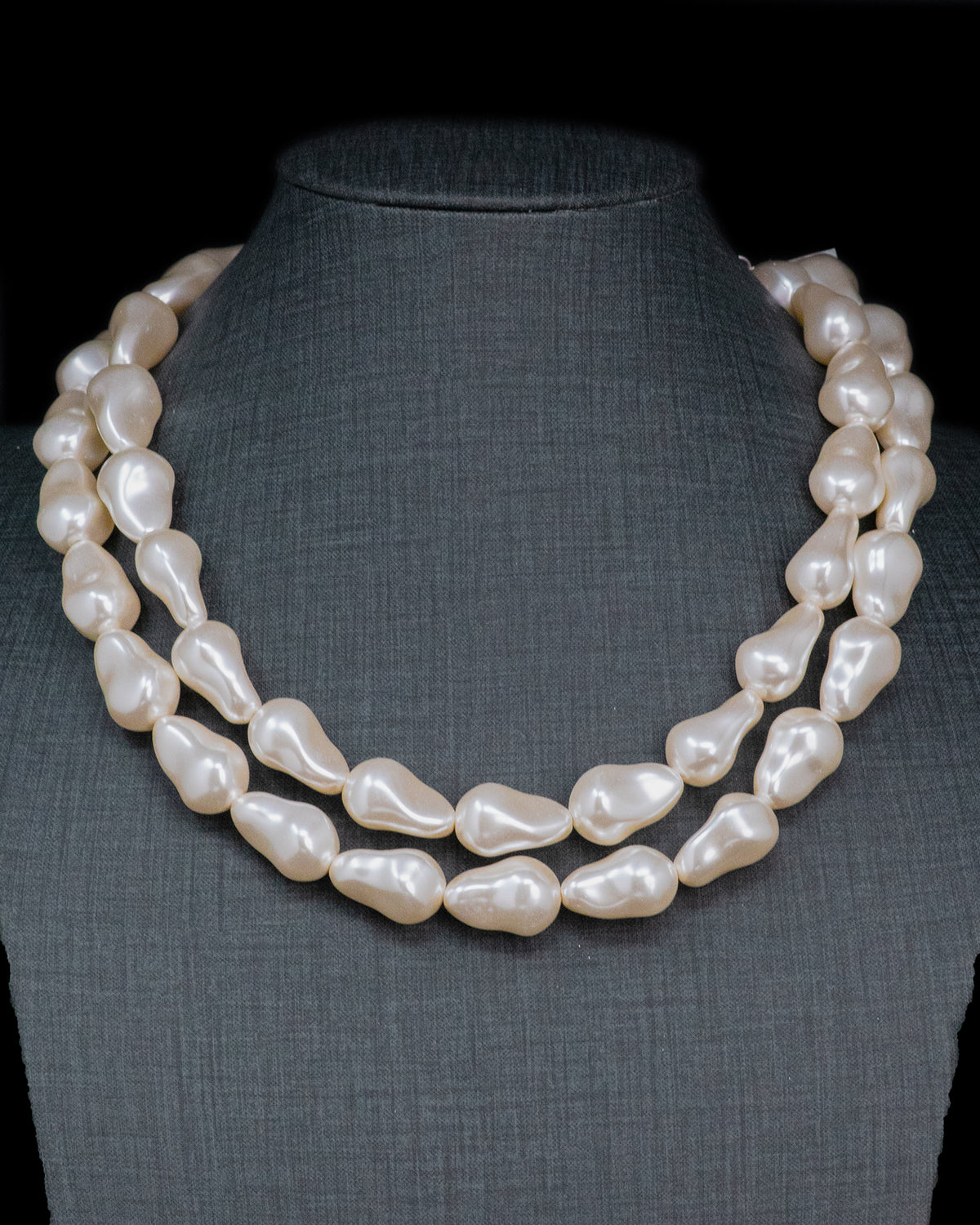 Artificial baroque Pearl Necklace And Drop Earrings Set