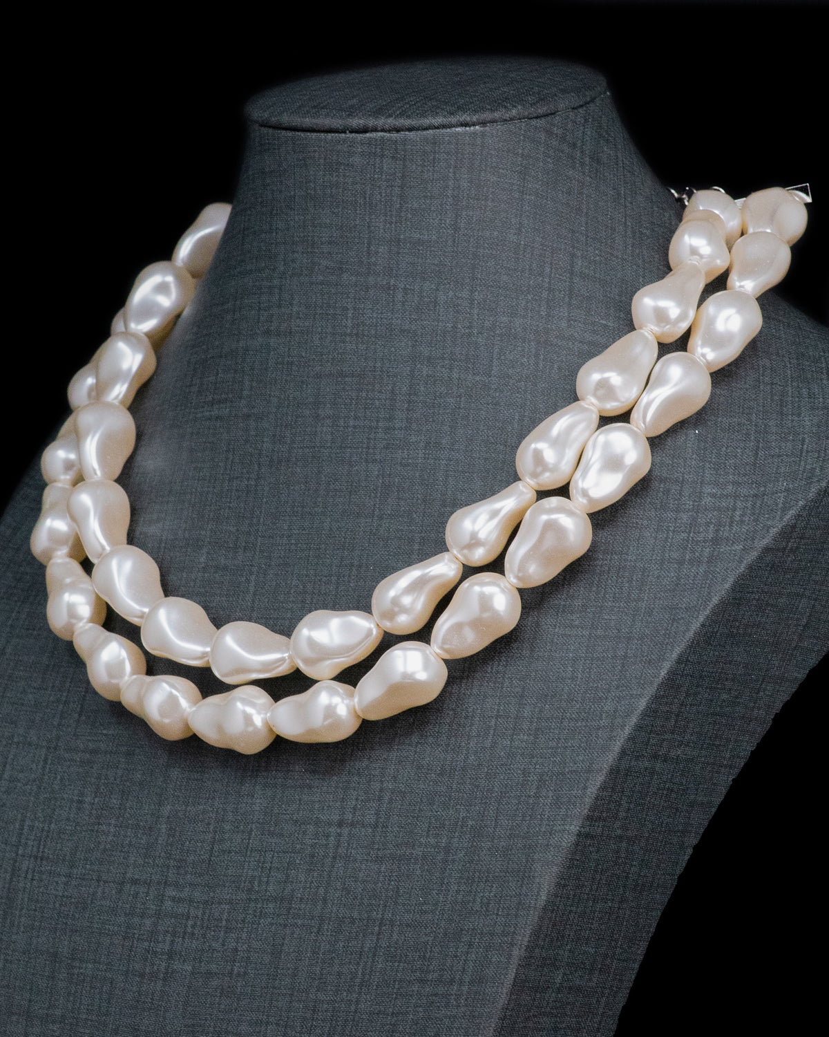 Artificial baroque Pearl Necklace And Drop Earrings Set